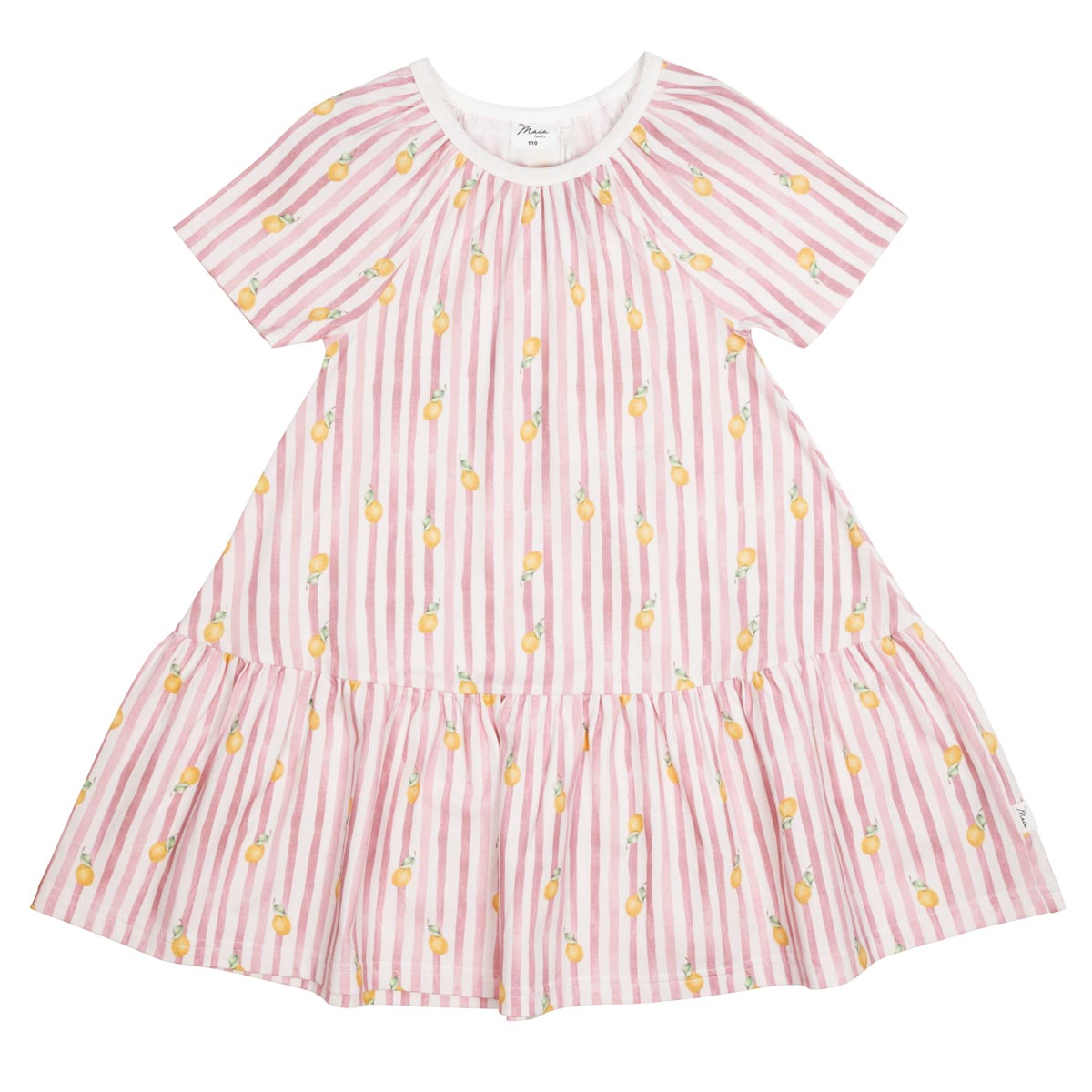 Lemon Stripe dress, pink