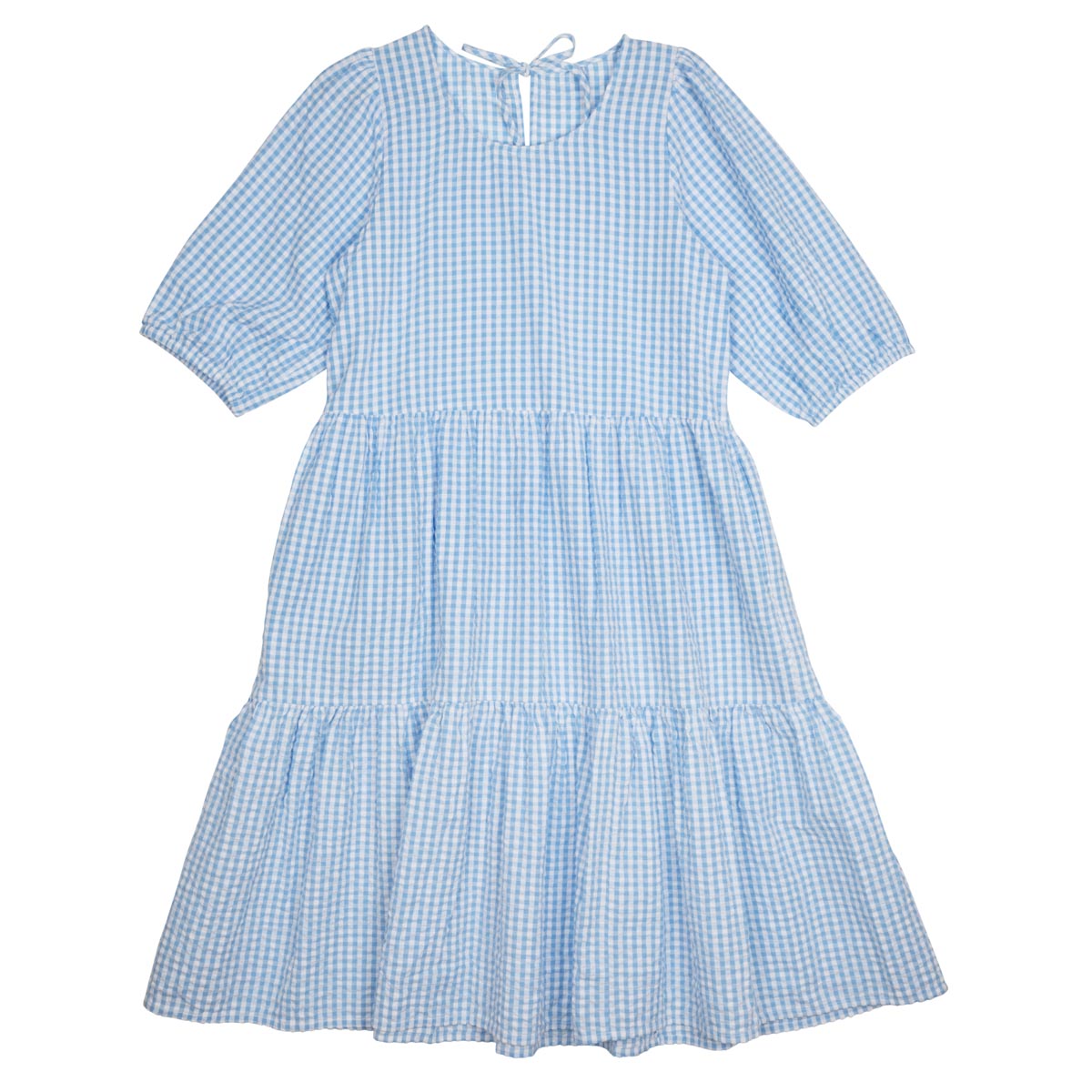 Leona dress, Check, light blue
