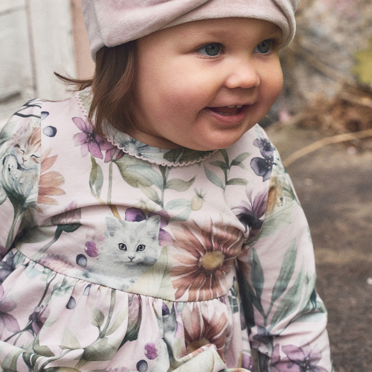 Catmint bodysuit dress, pink