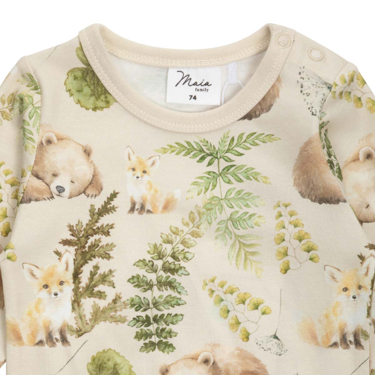 Nap time bodysuit, beige