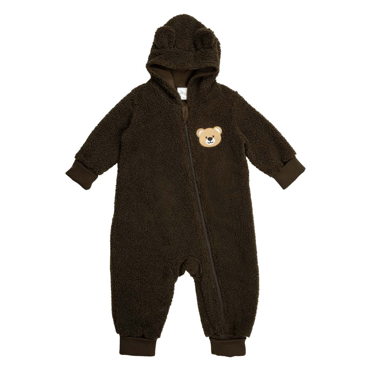 Teddy baby overall, chocolate brown