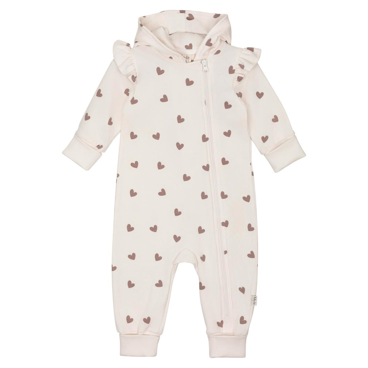 Lilibel baby overalls, natural white