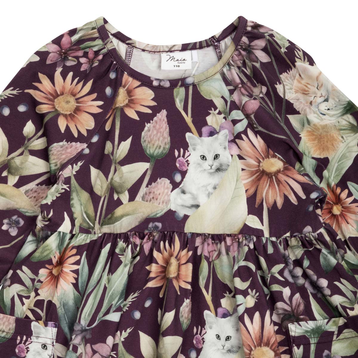 Catmint pocket dress, purple