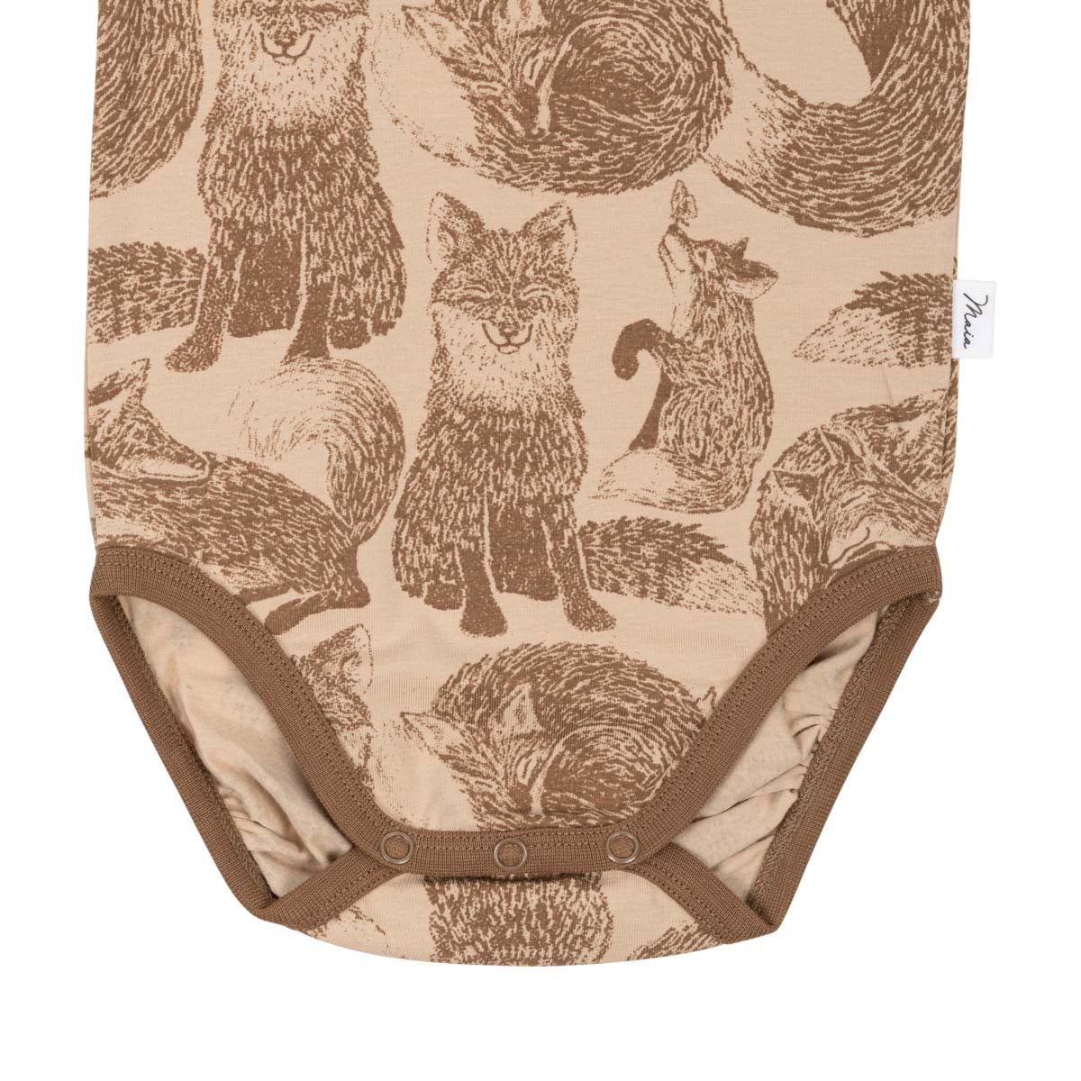 Foxes bodysuit, beige