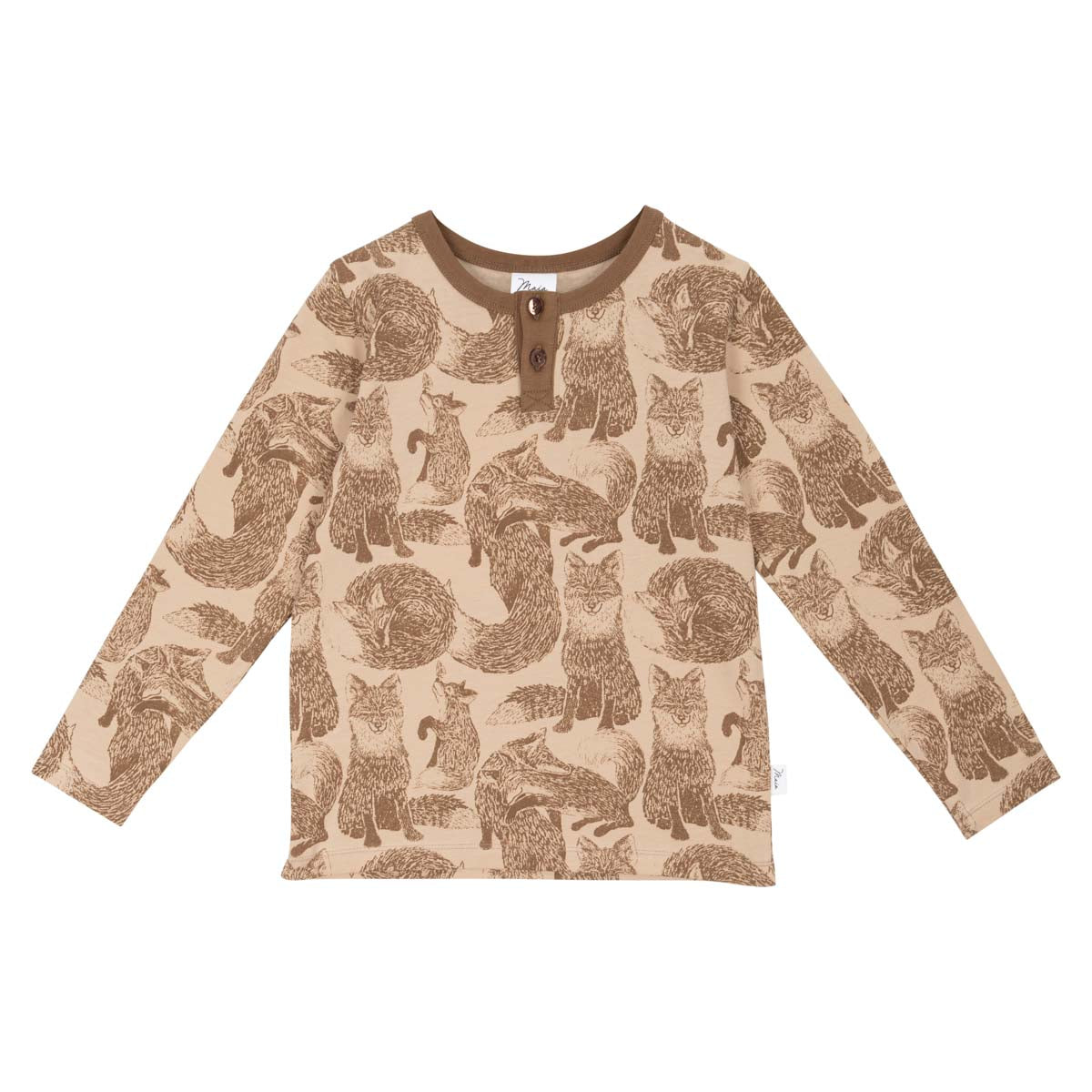 Foxes shirt, beige