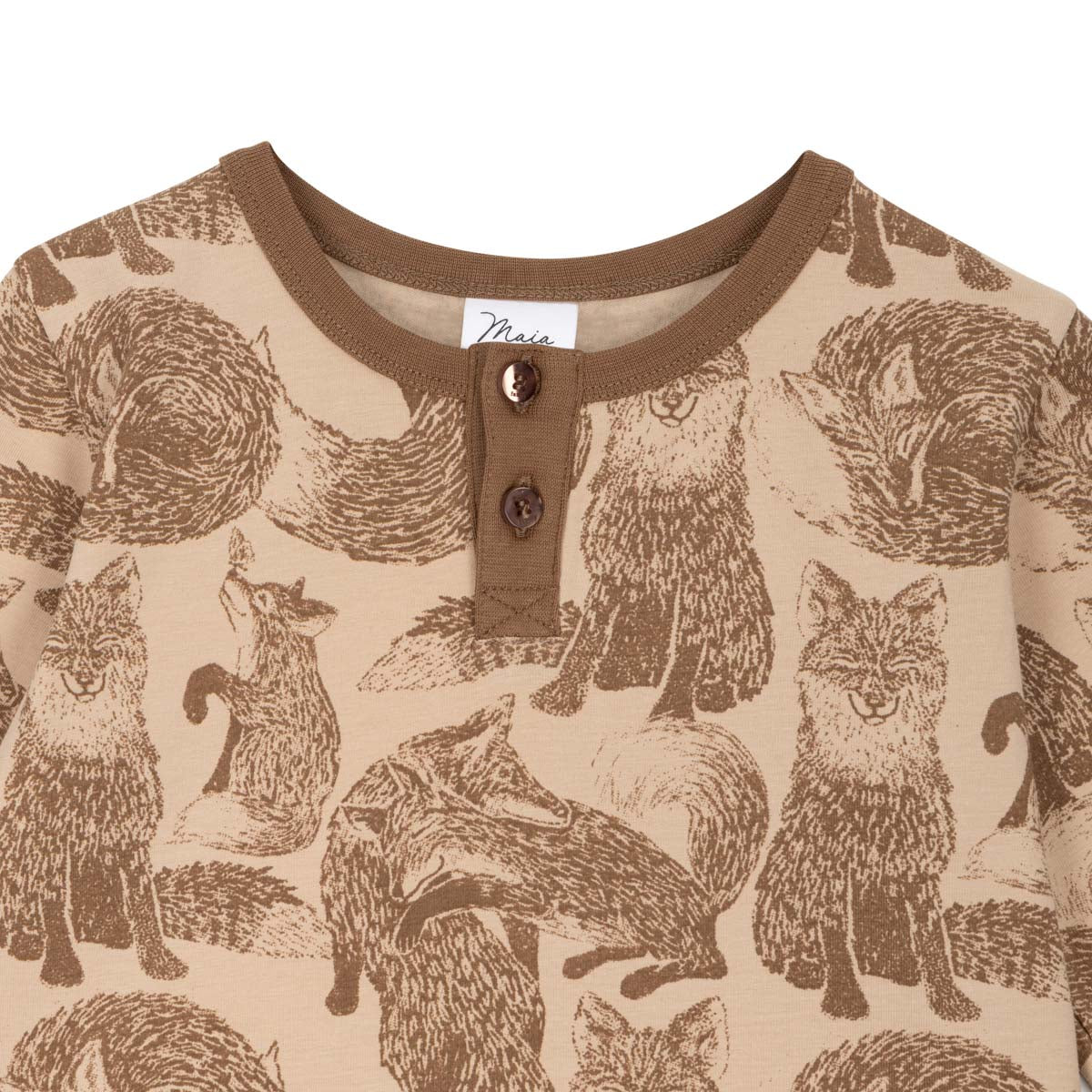 Foxes shirt, beige