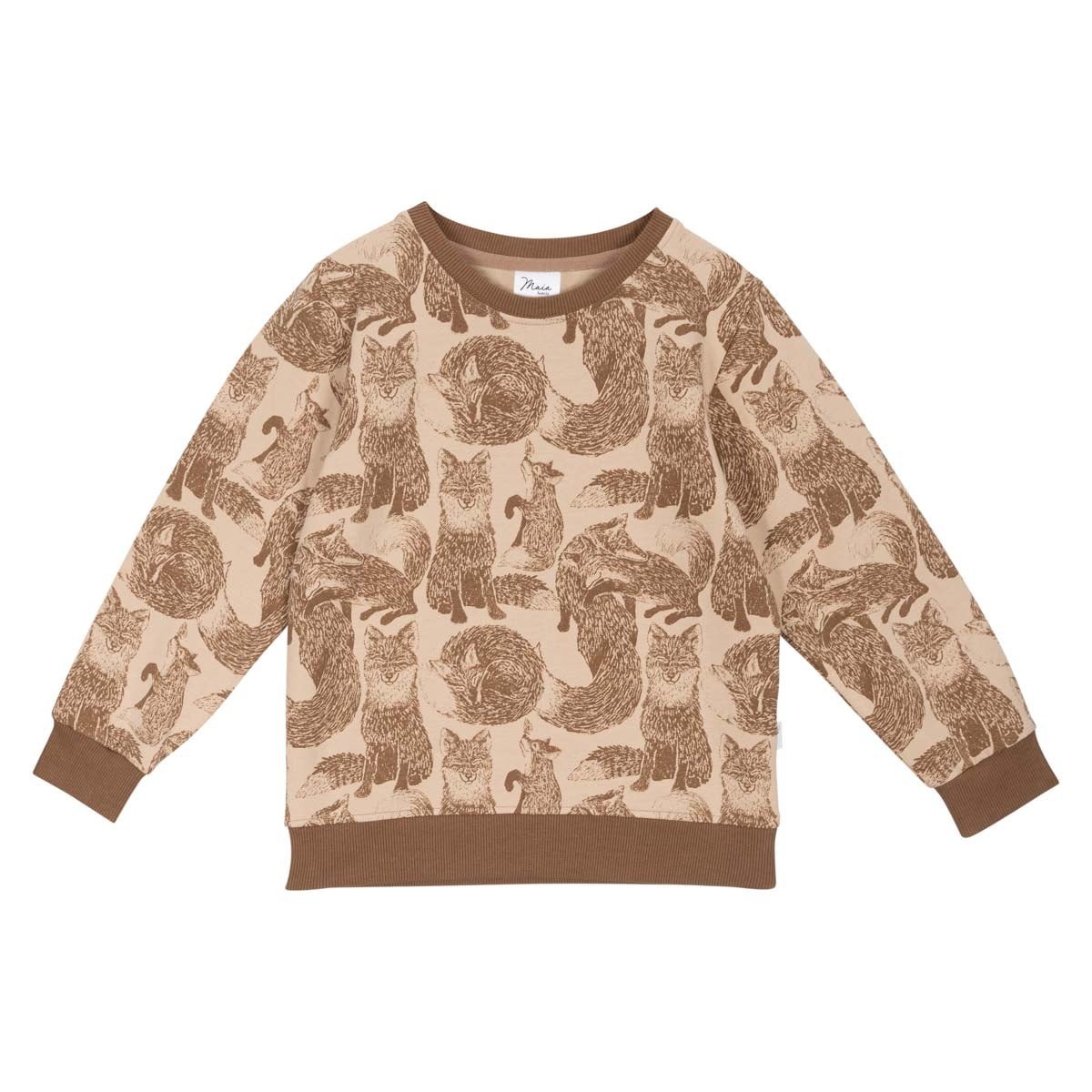Foxes sweatshirt, beige