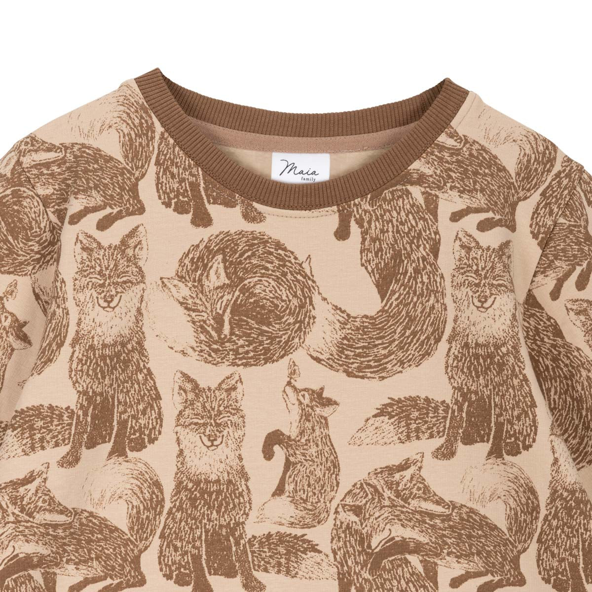 Foxes sweatshirt, beige