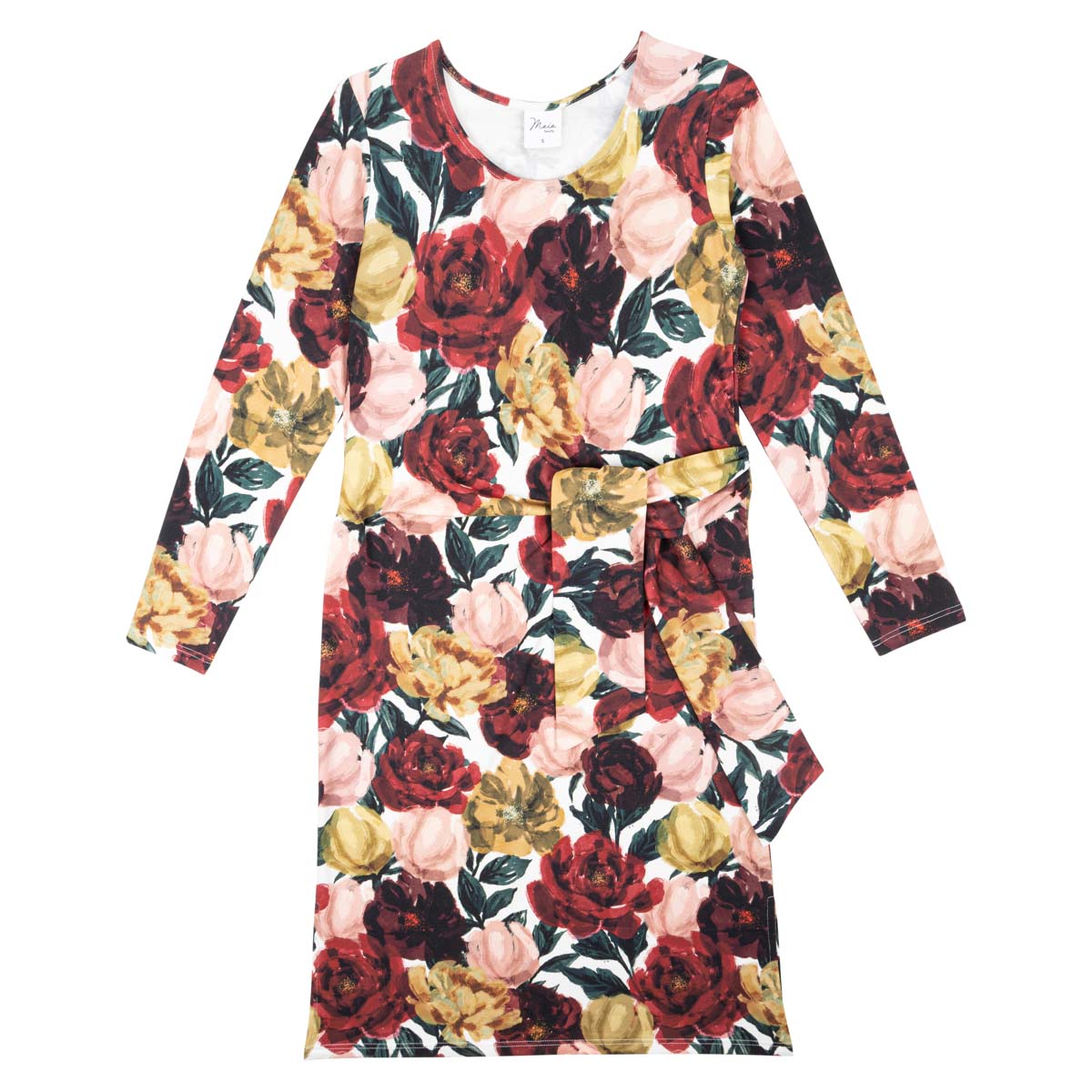 Katarina dress, Bloomy, dark red