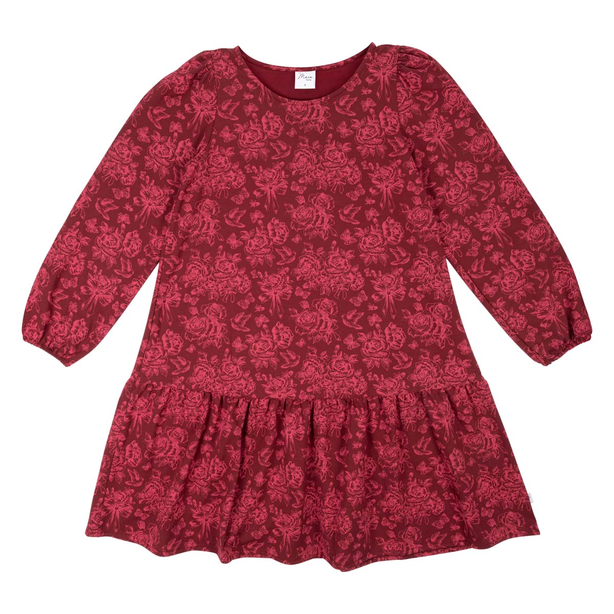Laura dress, Rosaline, dark red