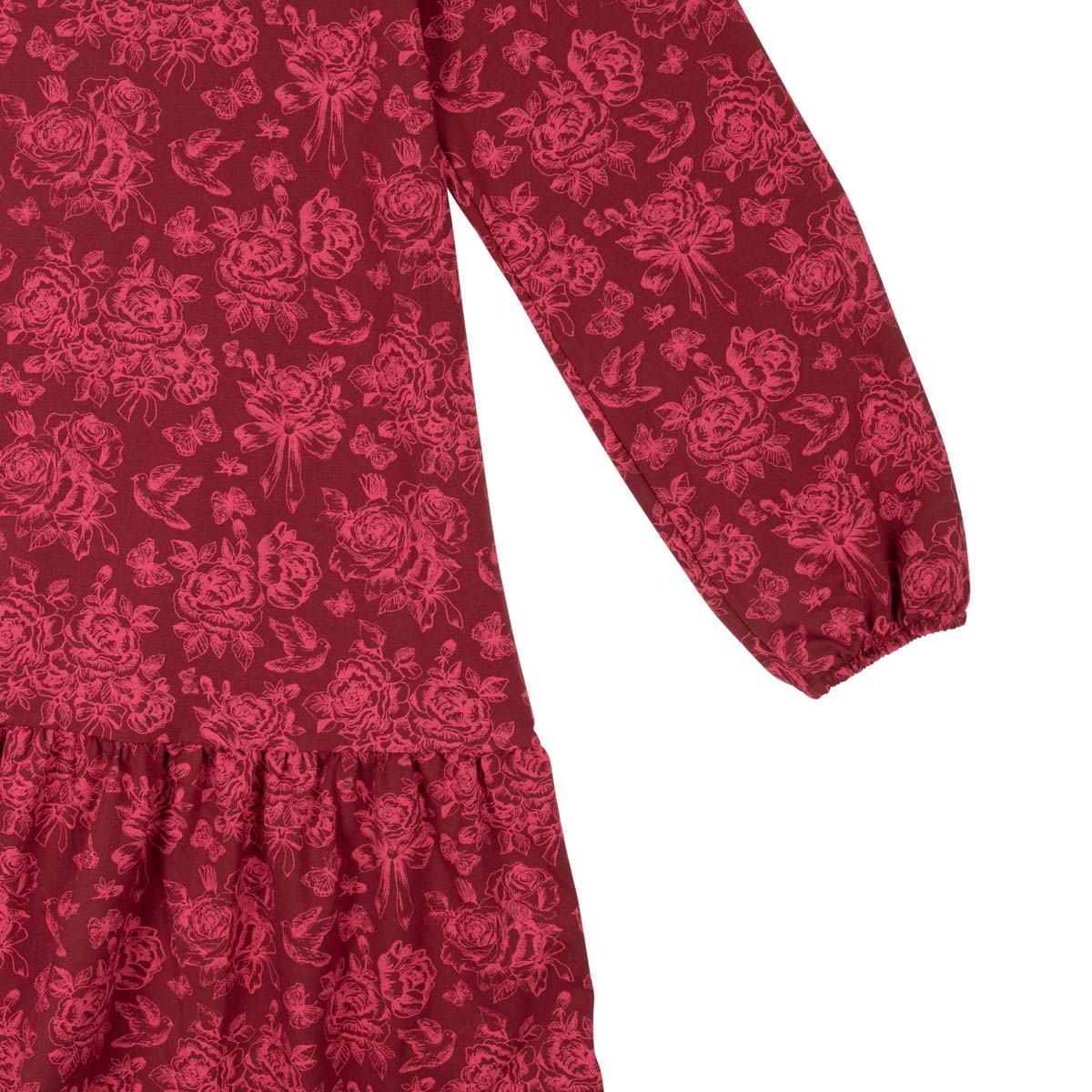 Laura dress, Rosaline, dark red