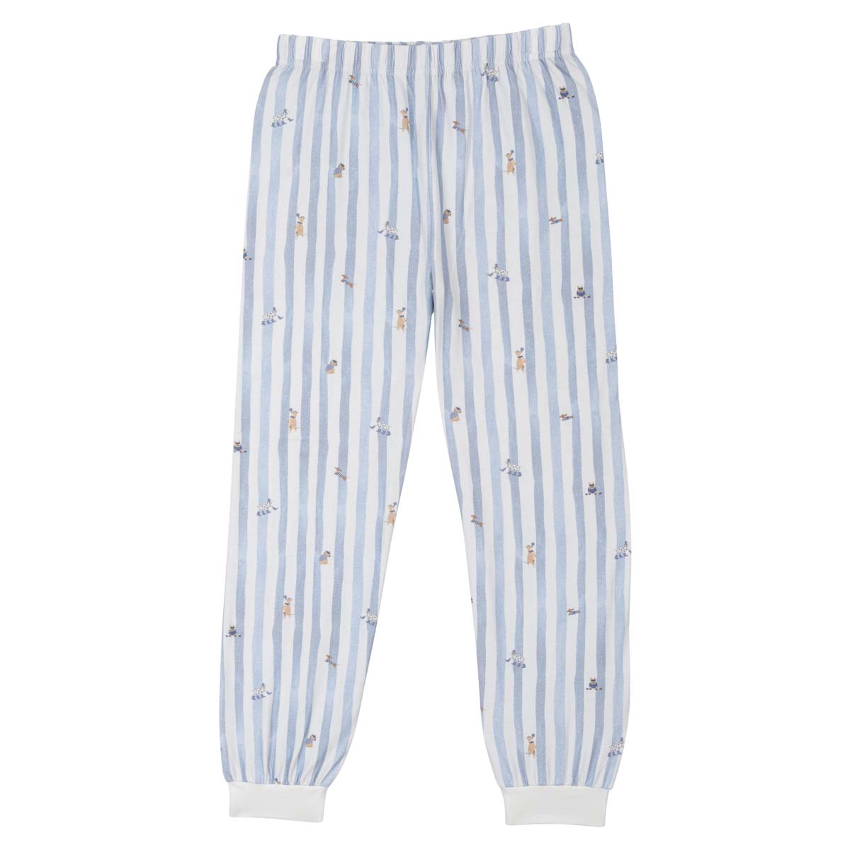 Dog stripe pyjama, light blue