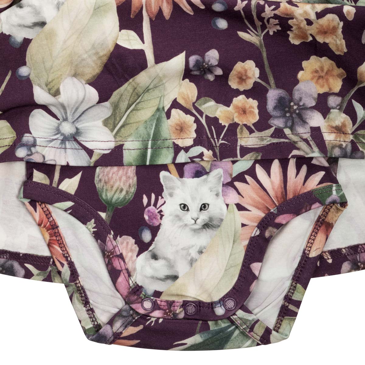 Catmint bodysuit dress, purple