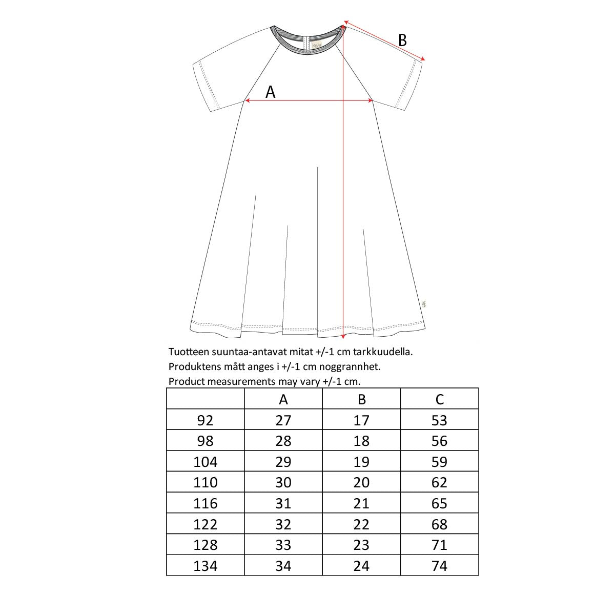 Wave dress, dark blue