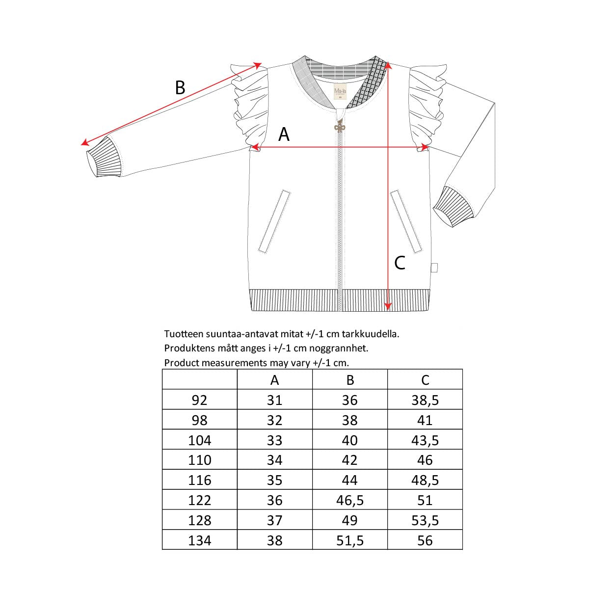 Rosette track jacket, rose