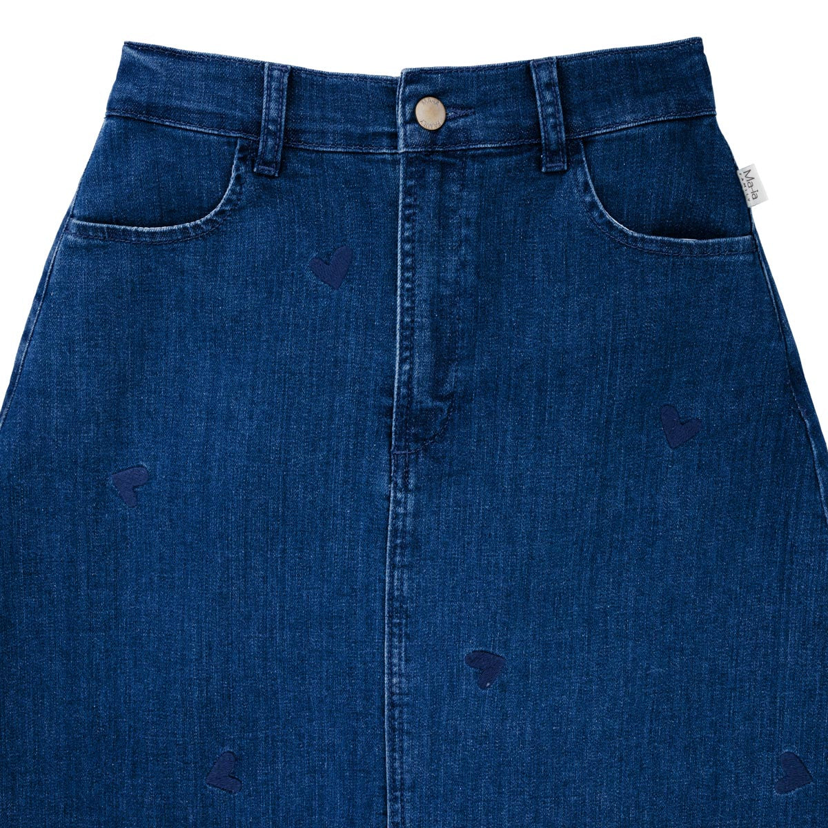 Minni denim skirt Hearts, blue