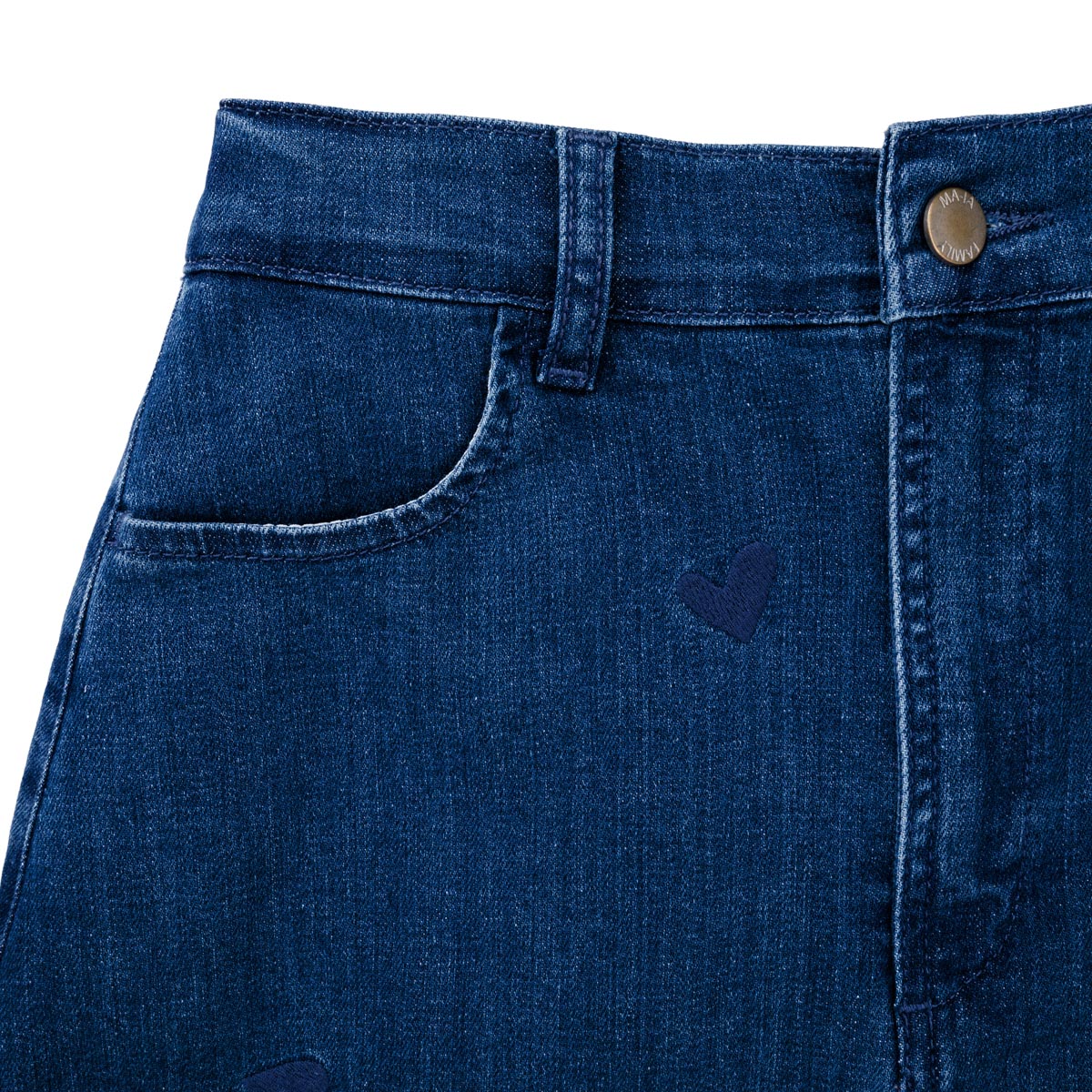 ◇LENINA◇ LIND denim 2 pocket mini skirt_indigo blue denim Denim Mini Skirt – Lee Newman.com