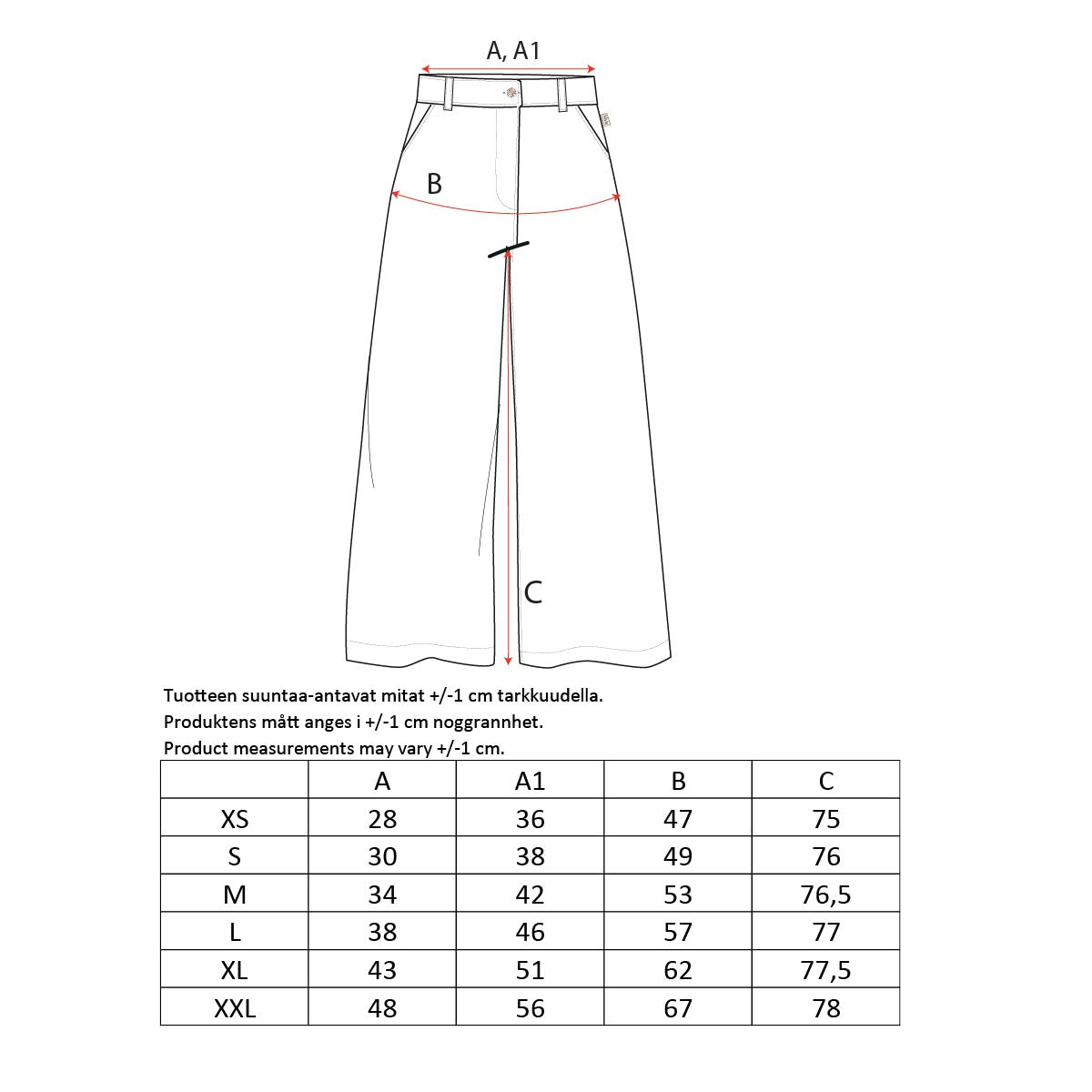 Alba trousers Symbols, natural white