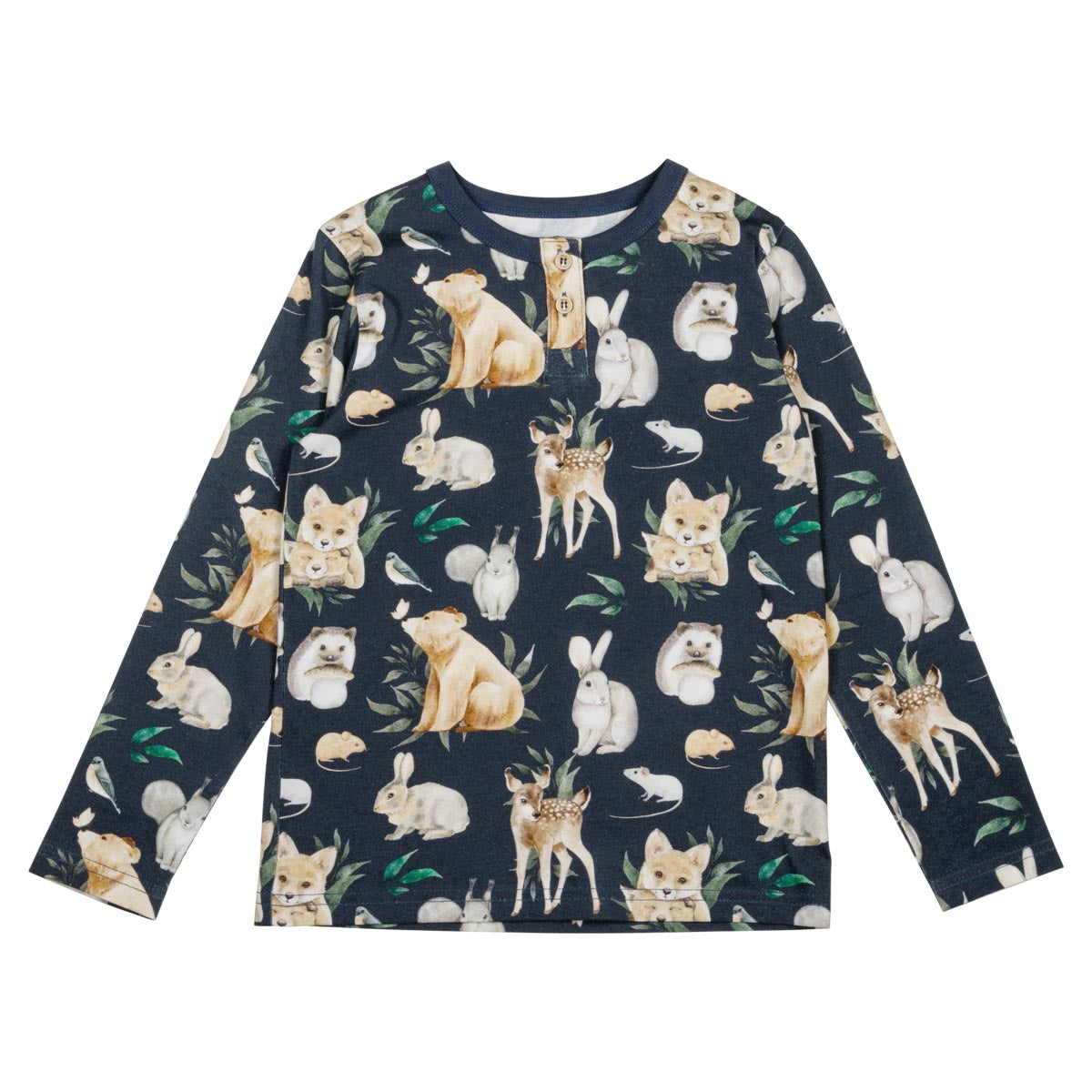 Forest Animals shirt, blue