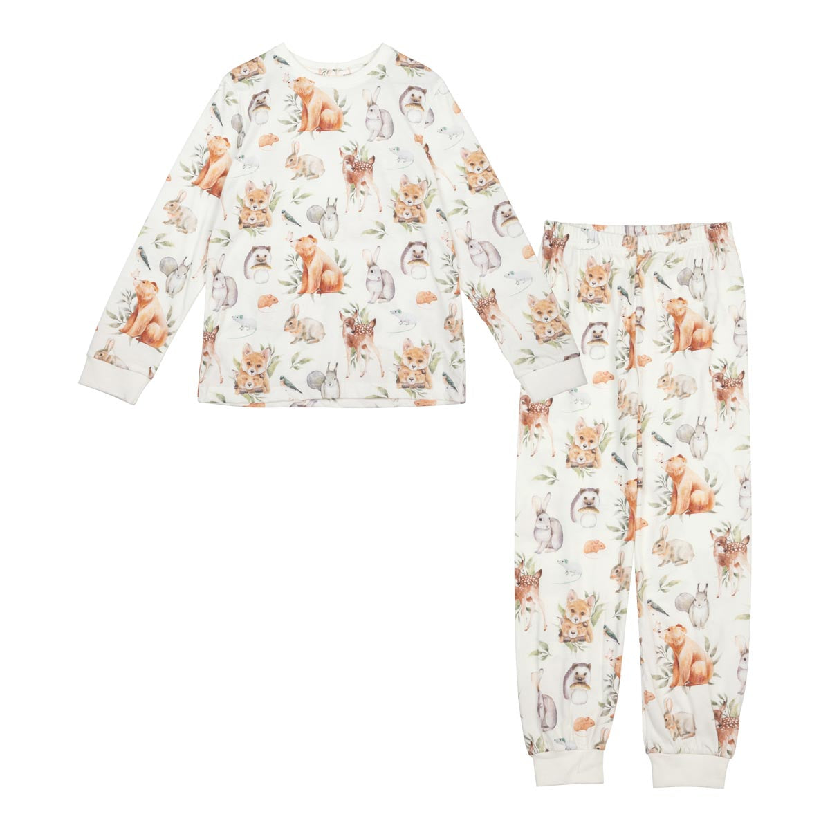 Forest Animals pyjama, ecru