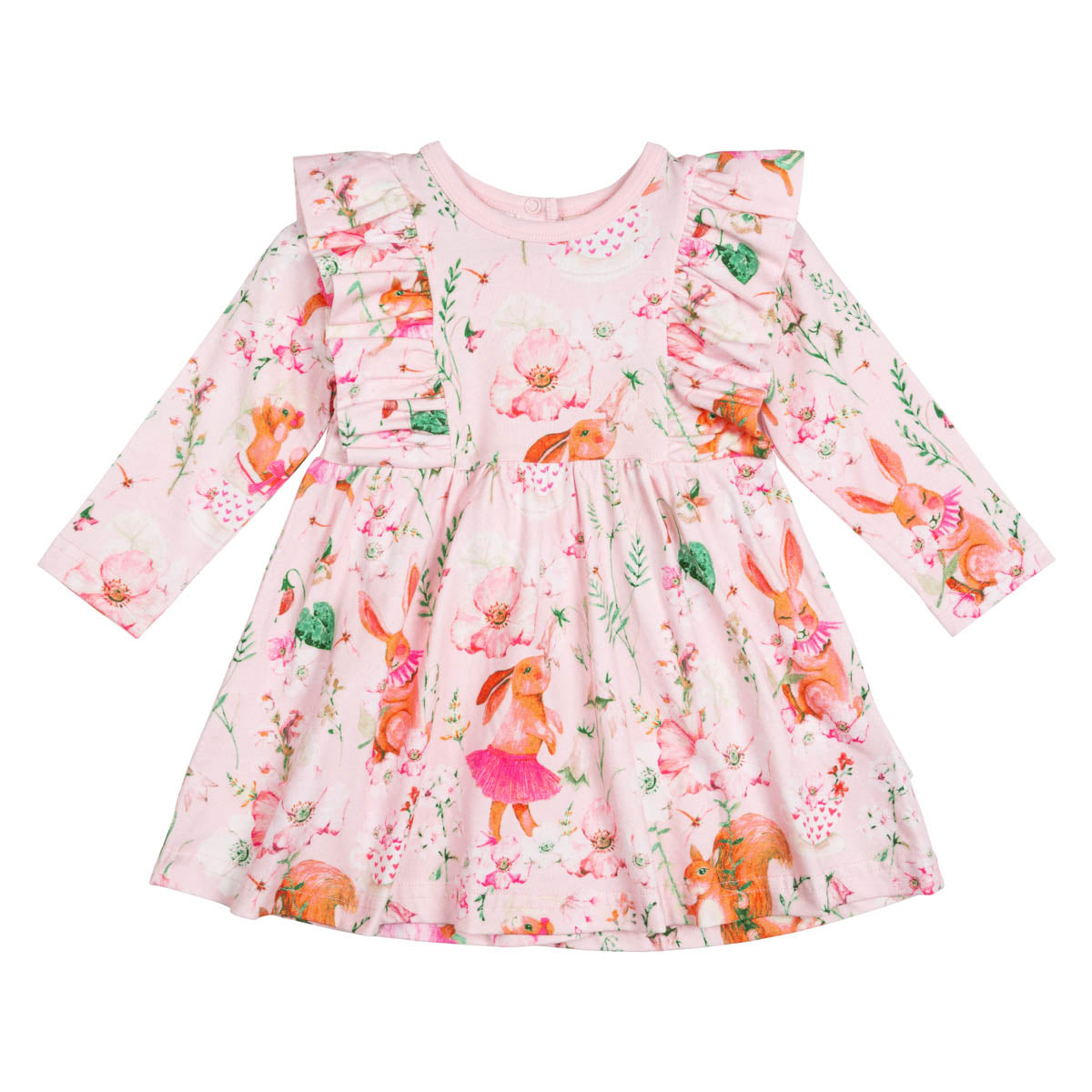 Fairyland baby dress, rose