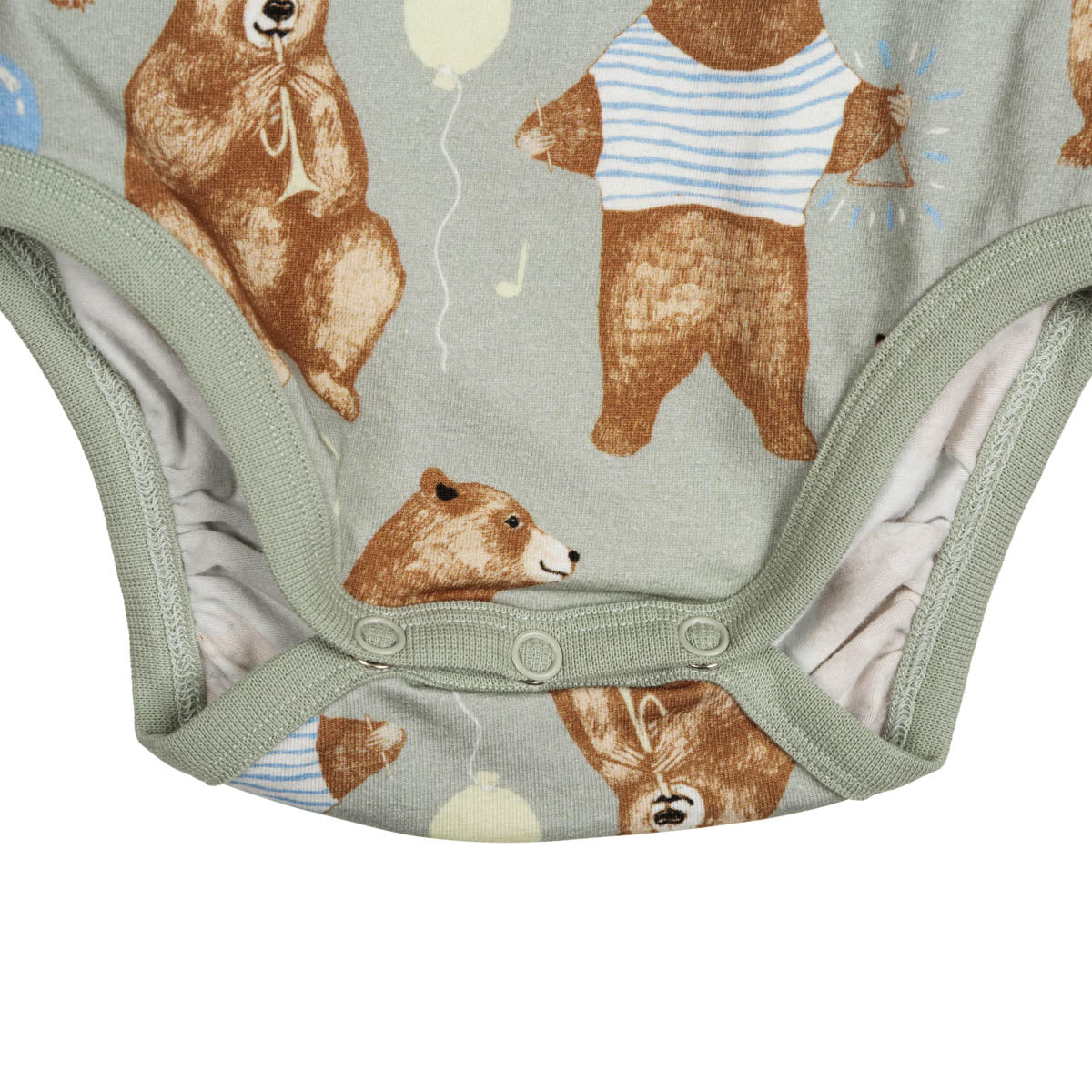 Bears bodysuit, light green