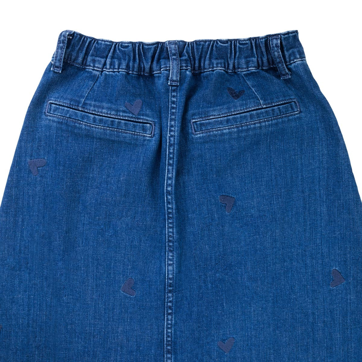 Minni denim skirt Hearts, blue – Ma-ia Family Shop