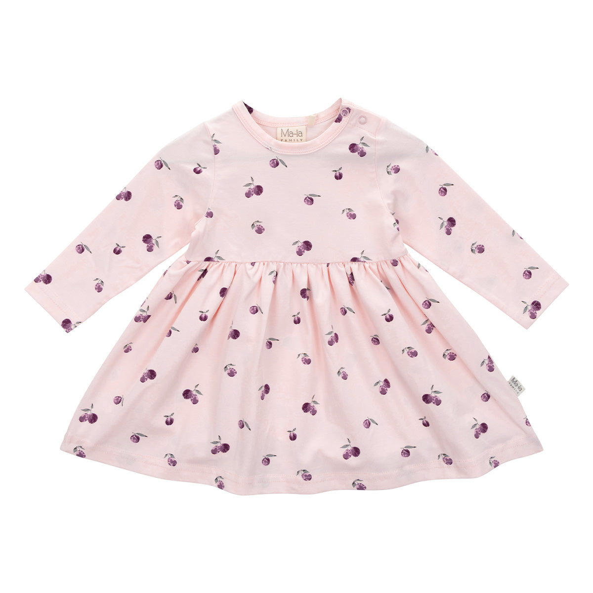 Plums baby dress, light rose