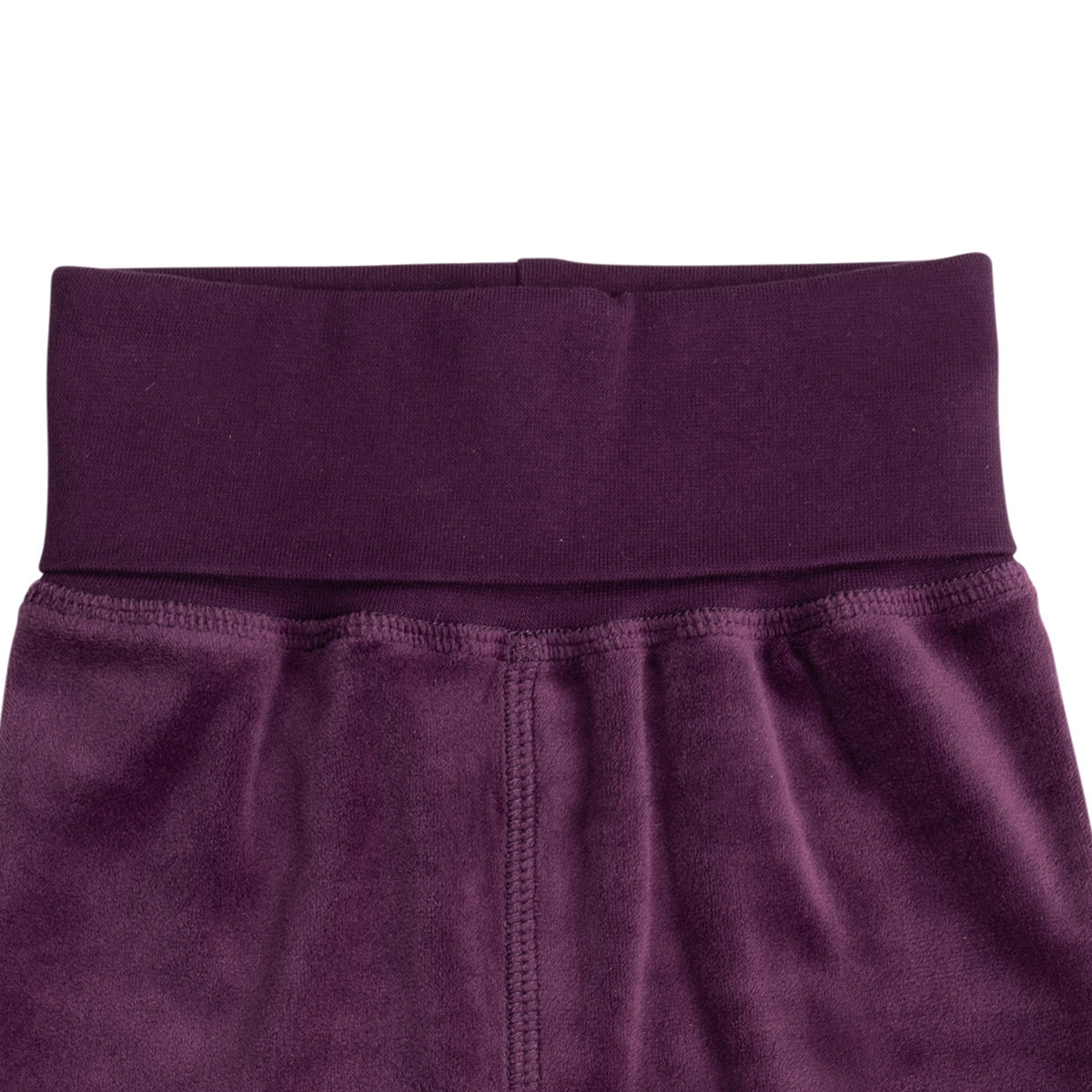 Elisa baby velour leggings, purple