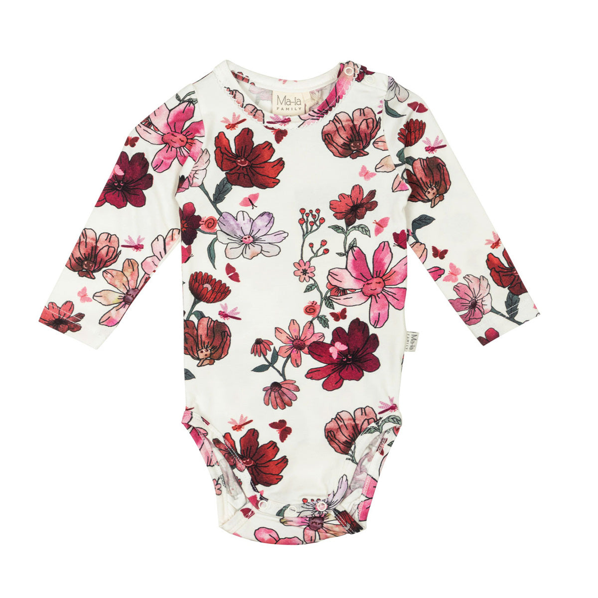 Winter garden bodysuit, natural white