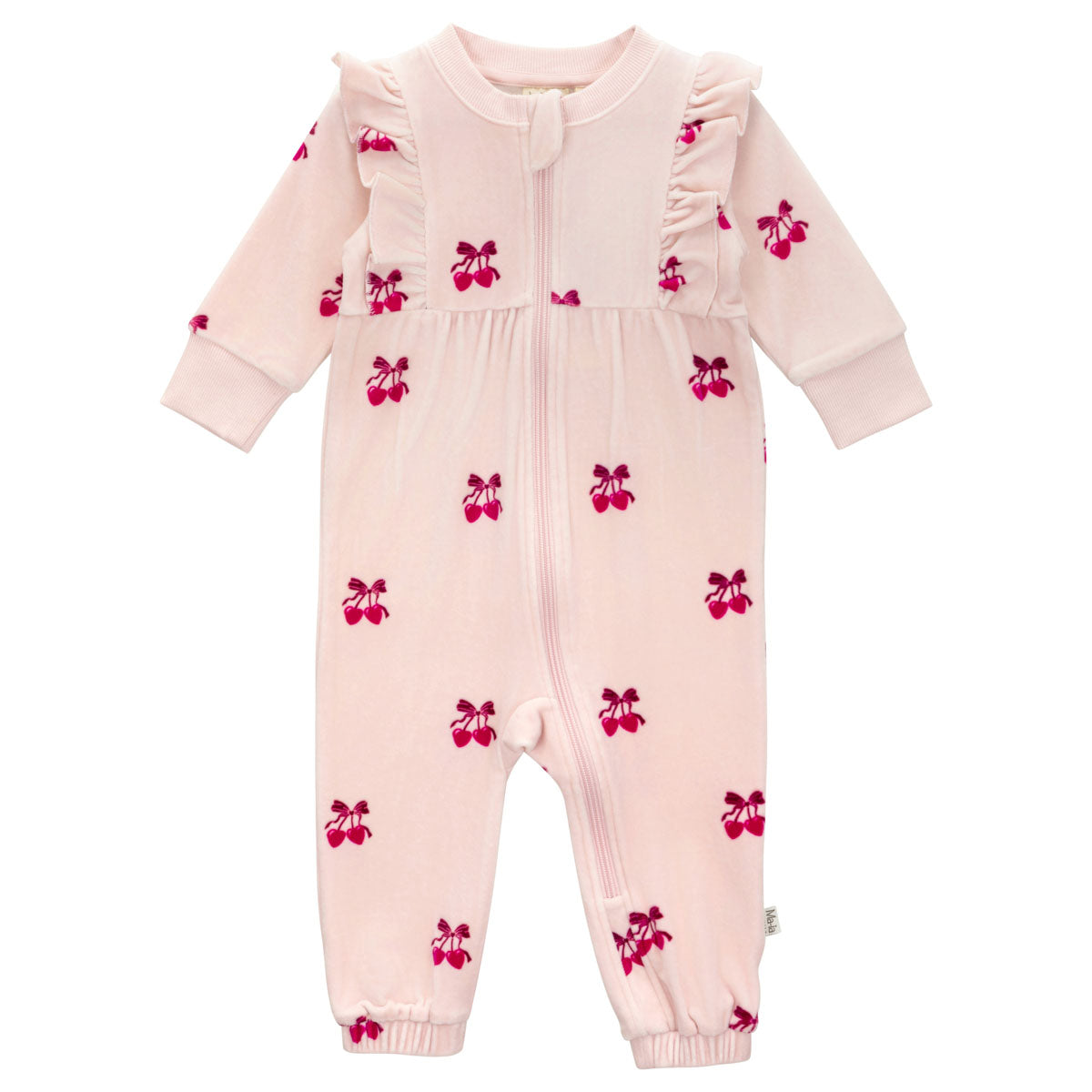 Morelli velour overalls, rose