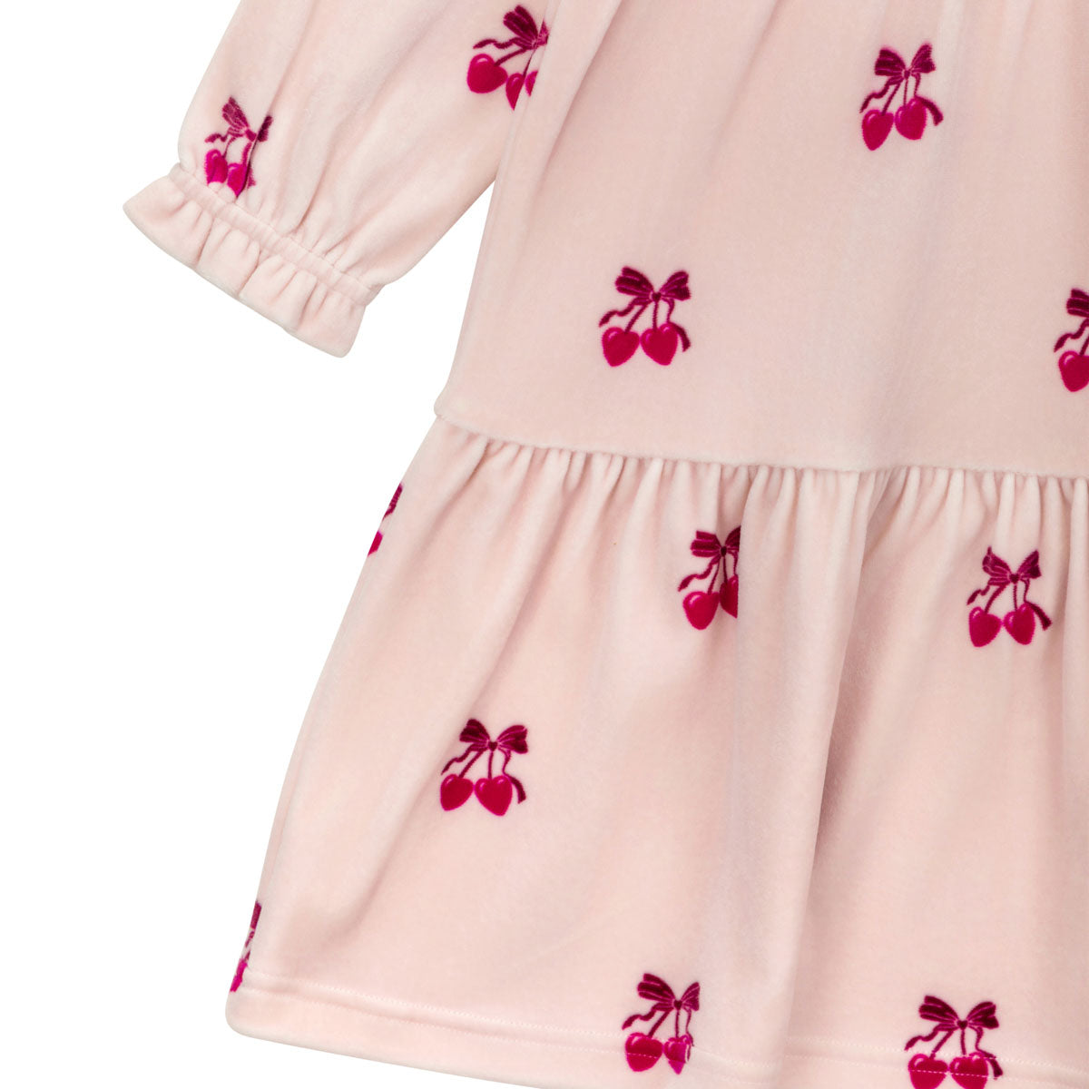 Morelli velour dress, rose
