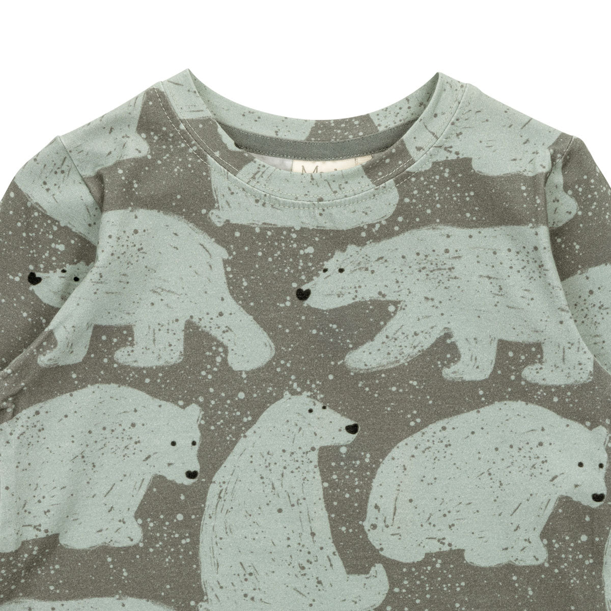 Polar bear shirt, aqua green