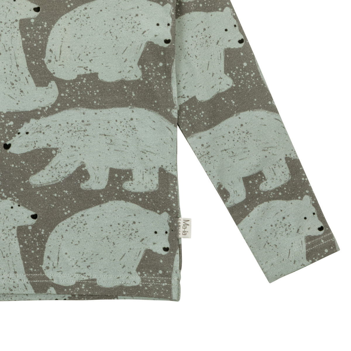 Polar bear shirt, aqua green