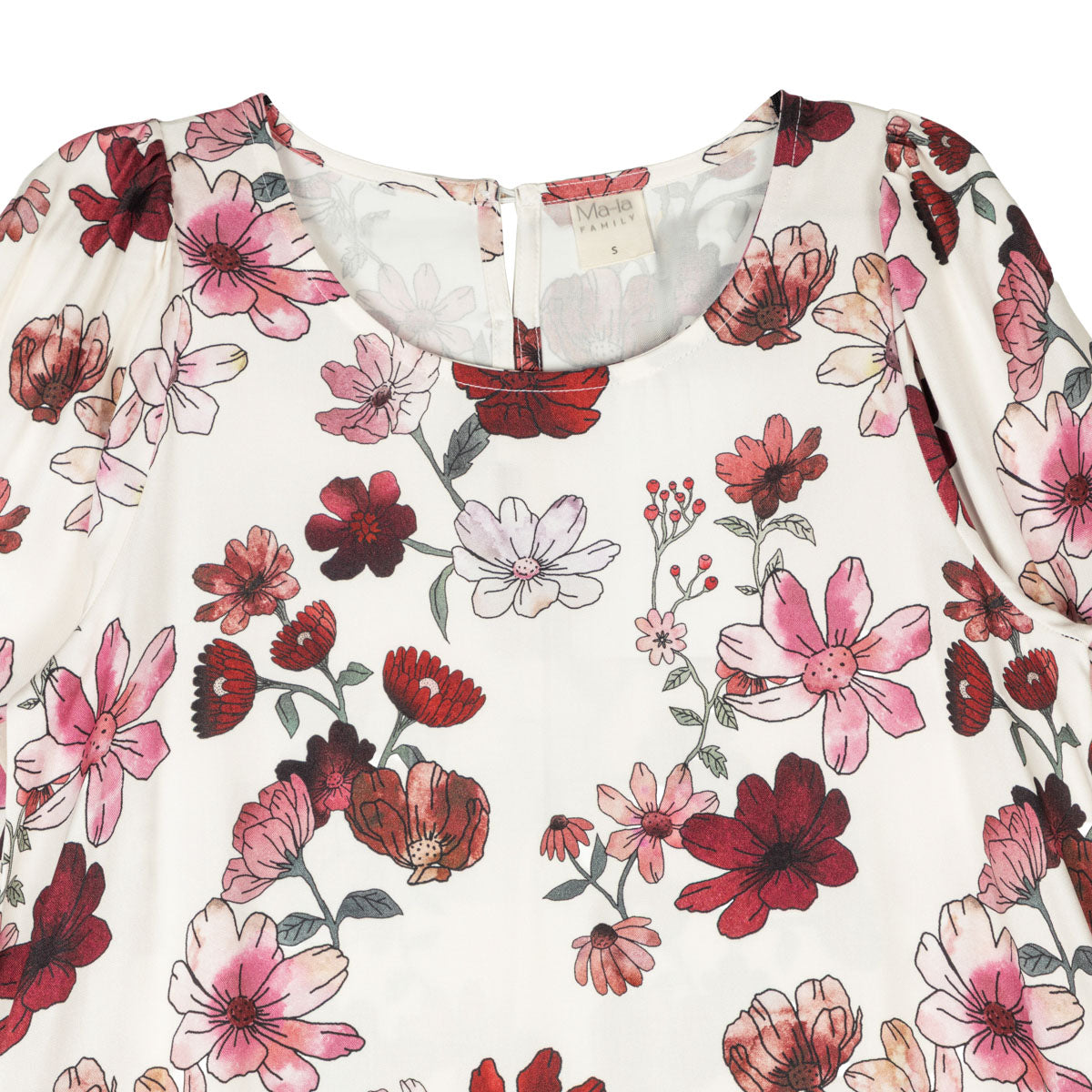 Laura dress, Winter Garden, natural white