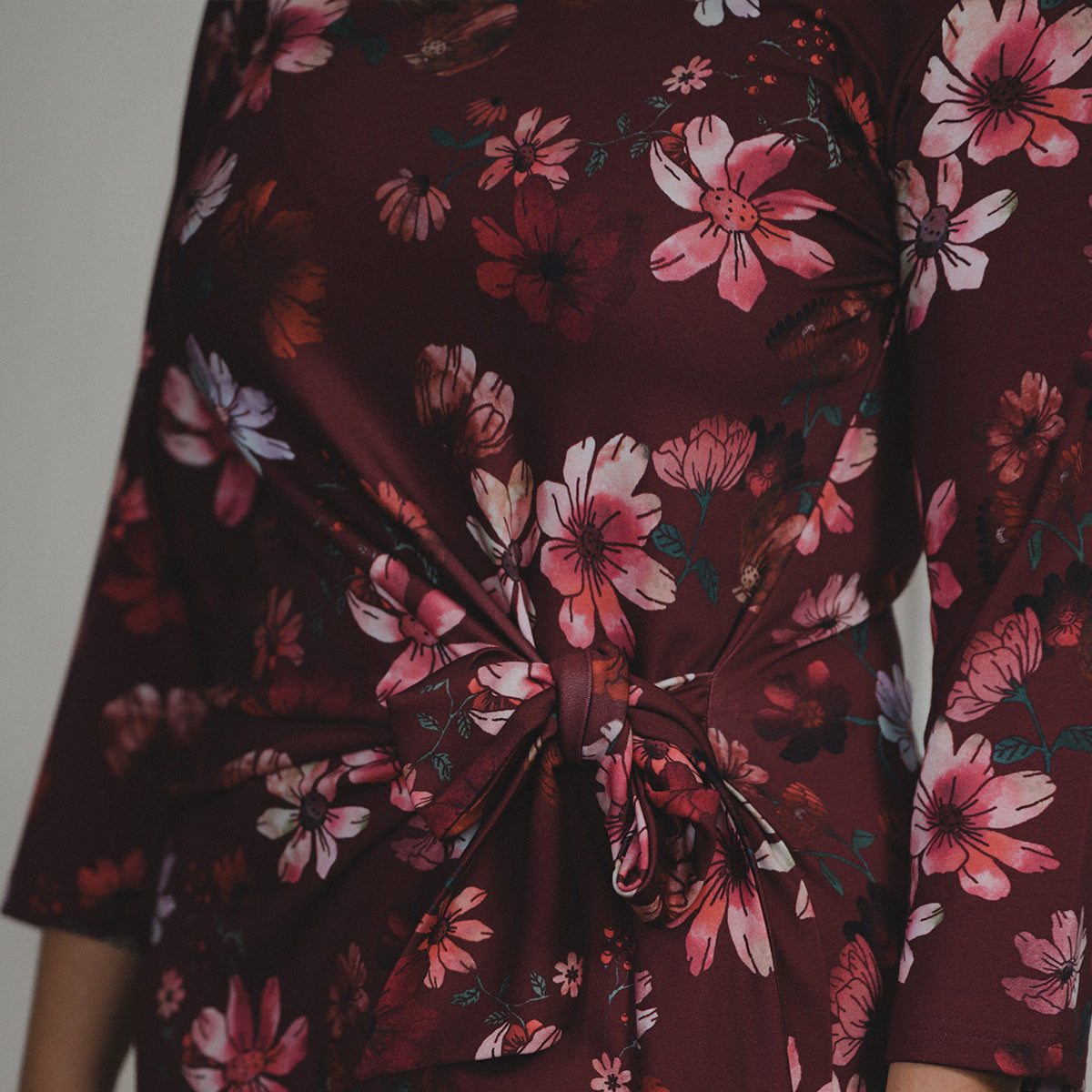 Katarina dress, Winter Garden, dark red