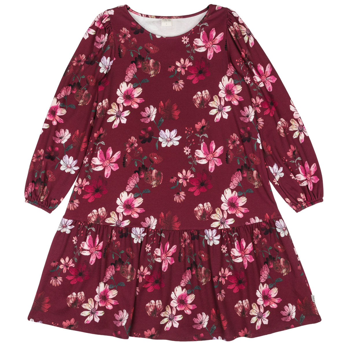 Laura dress, Winter Garden, dark red
