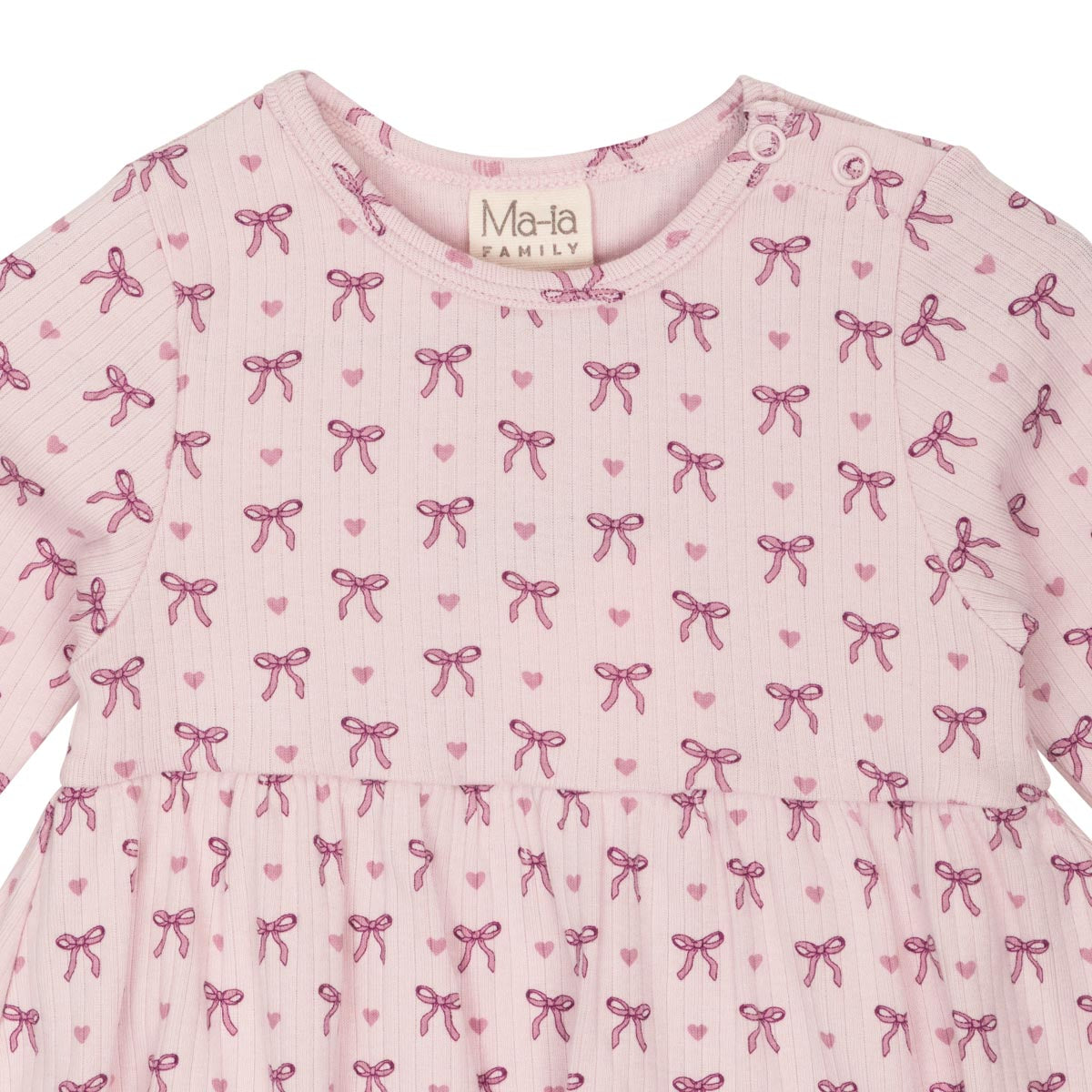 Bowsome bodysuit dress, rose