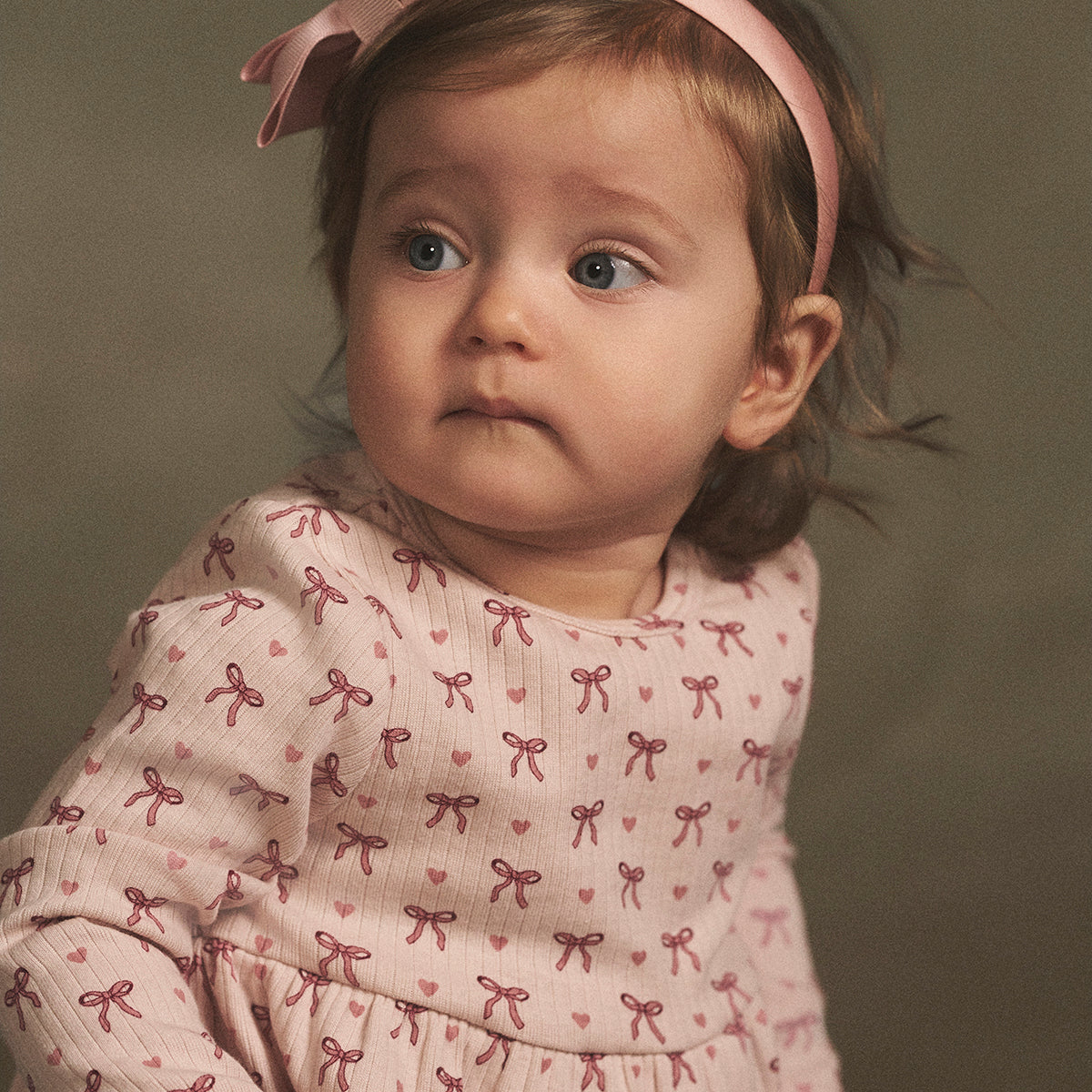 Bowsome bodysuit dress, rose