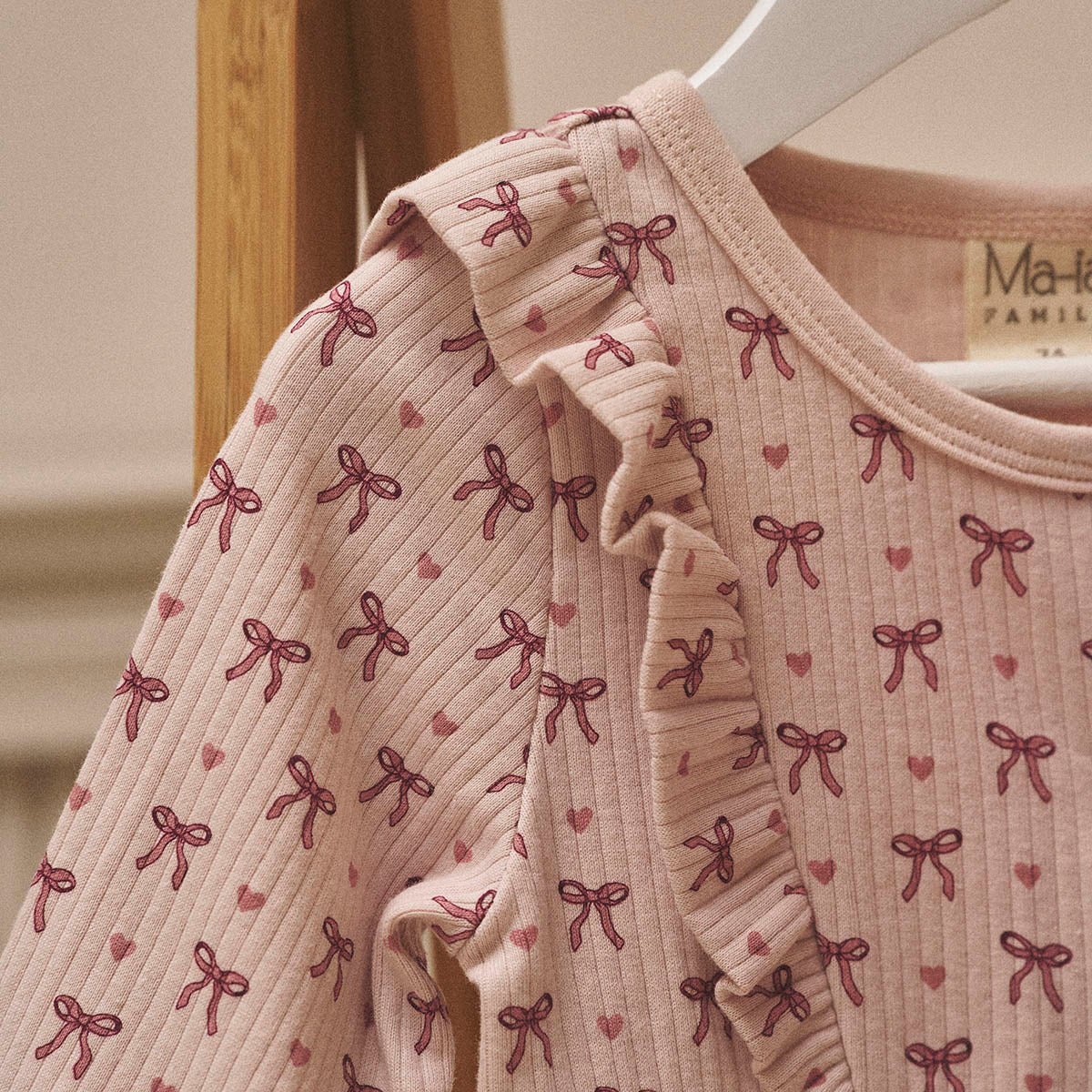 Bowsome baby overalls, rose