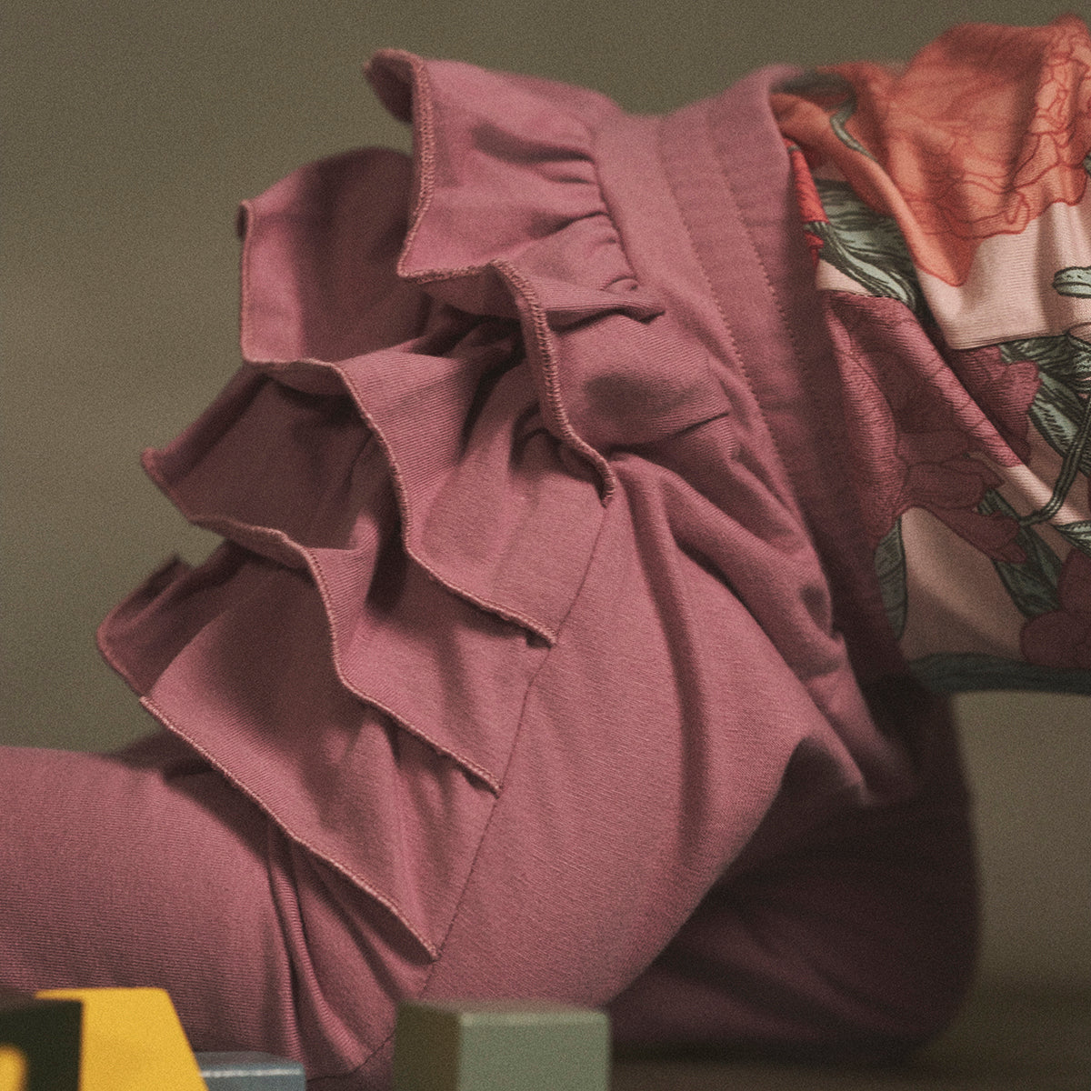 Danni baby trousers, dark rose