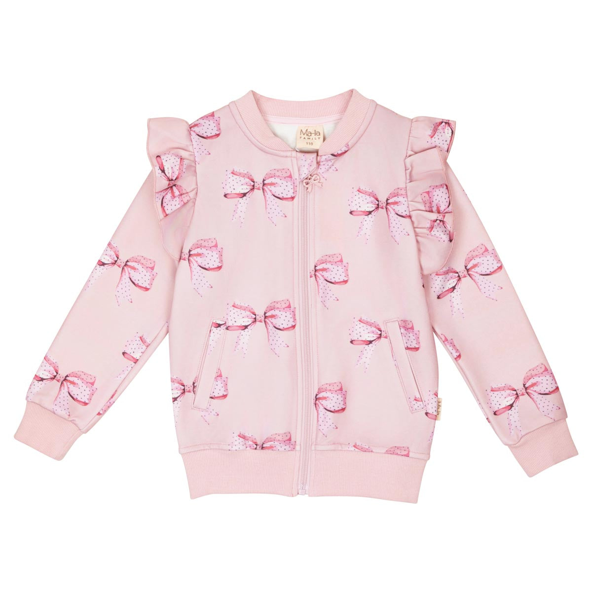 Rosette track jacket, rose