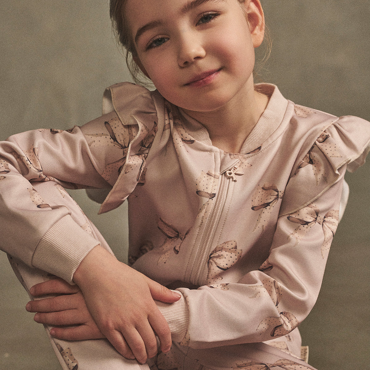 Rosette track jacket, beige