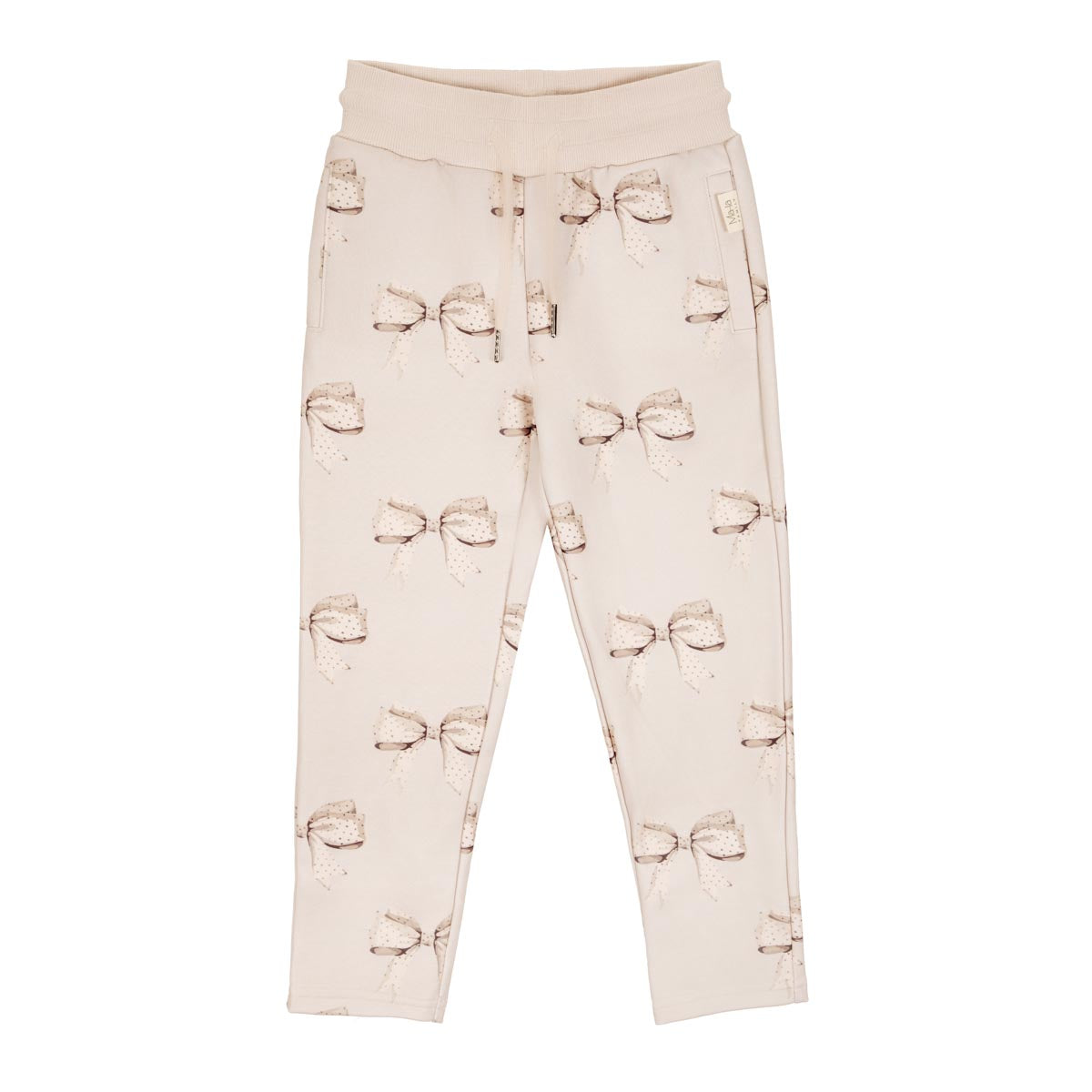 Rosette track trousers, beige