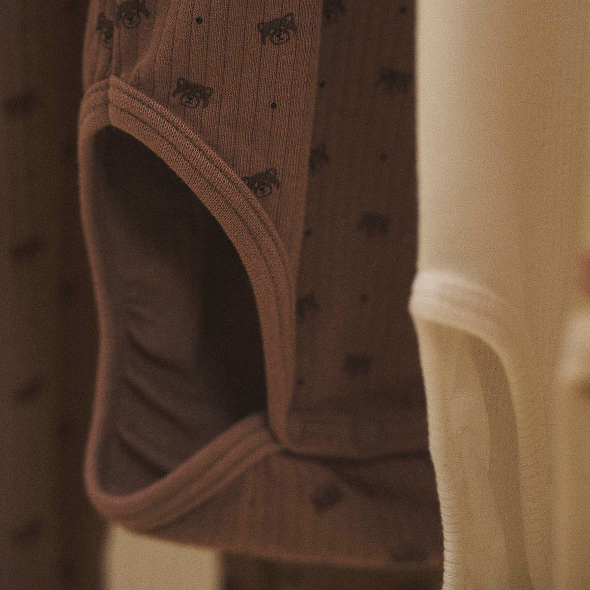 Little Panda bodysuit, nougat