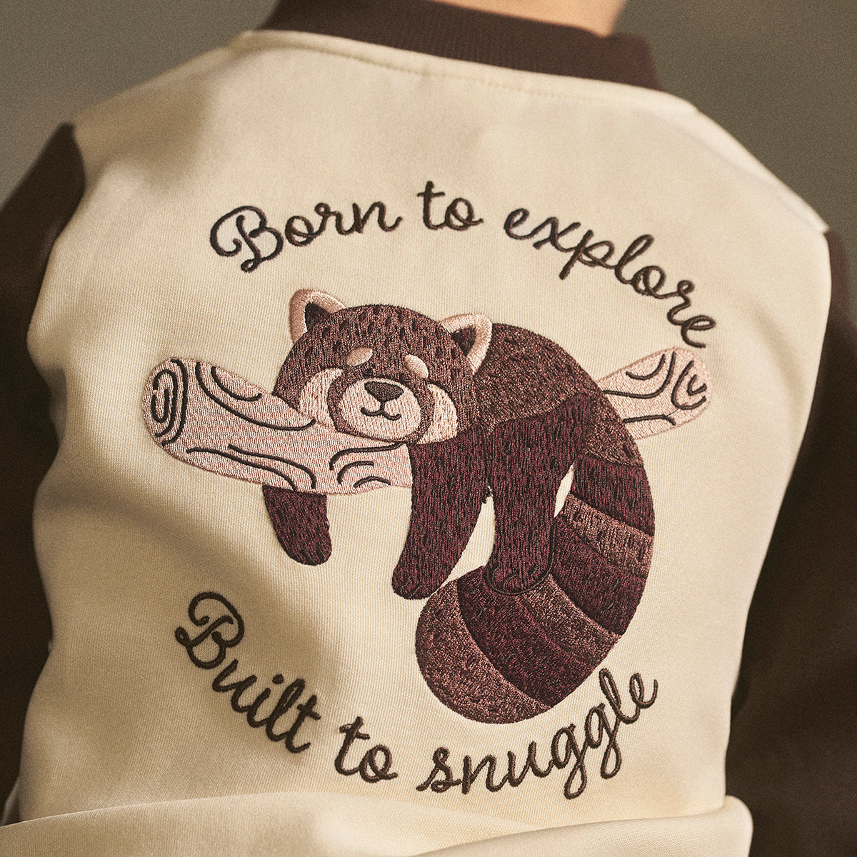 Explore track jacket, dark brown