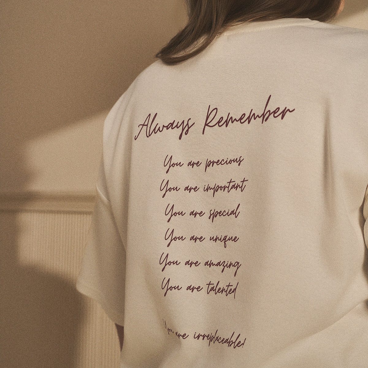 Serena t-shirt, precious, natural white