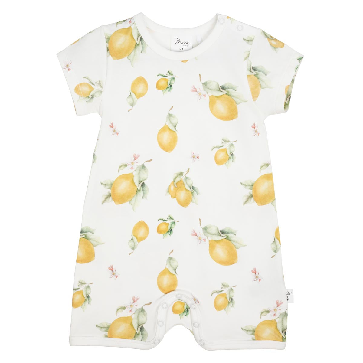 Lemon playsuit, natural white