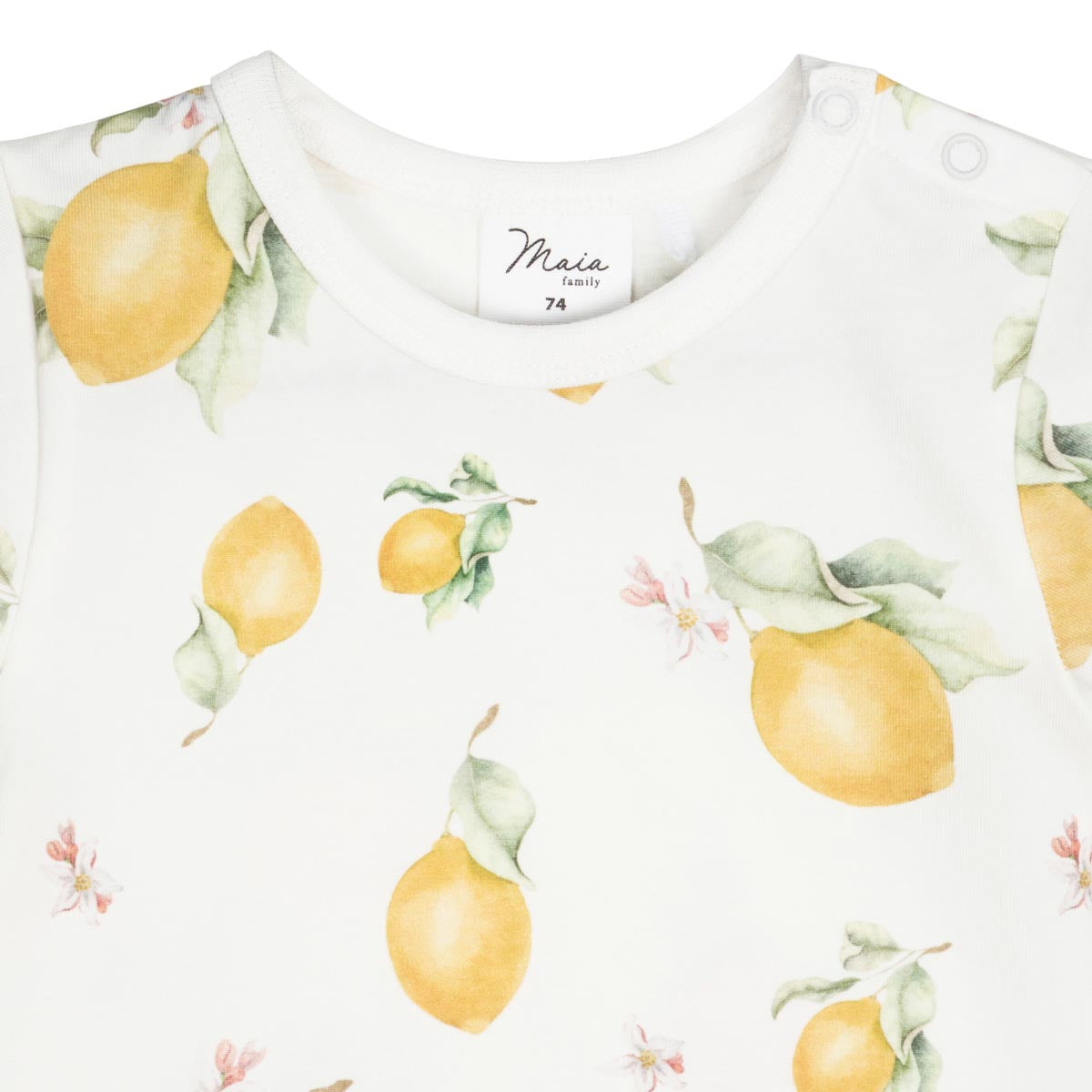 Lemon playsuit, natural white