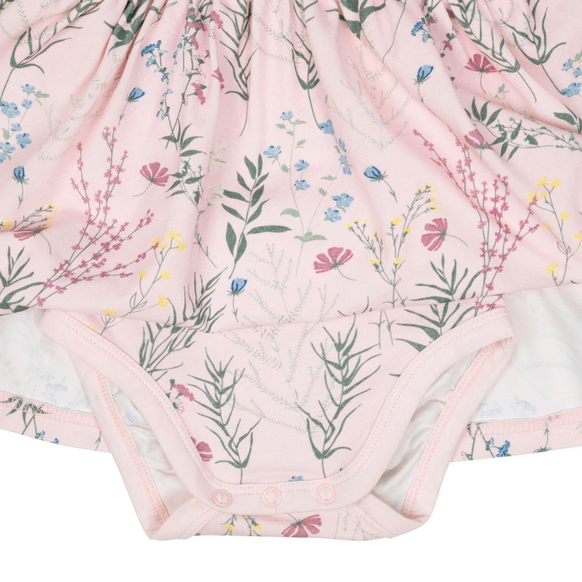 Thyme short-sleeved bodysuit dress, pink